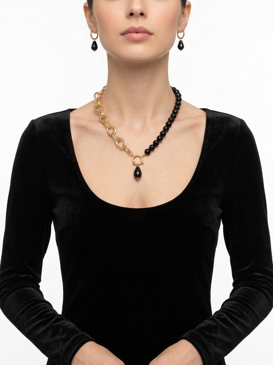 Collana & Orecchini Allie Black