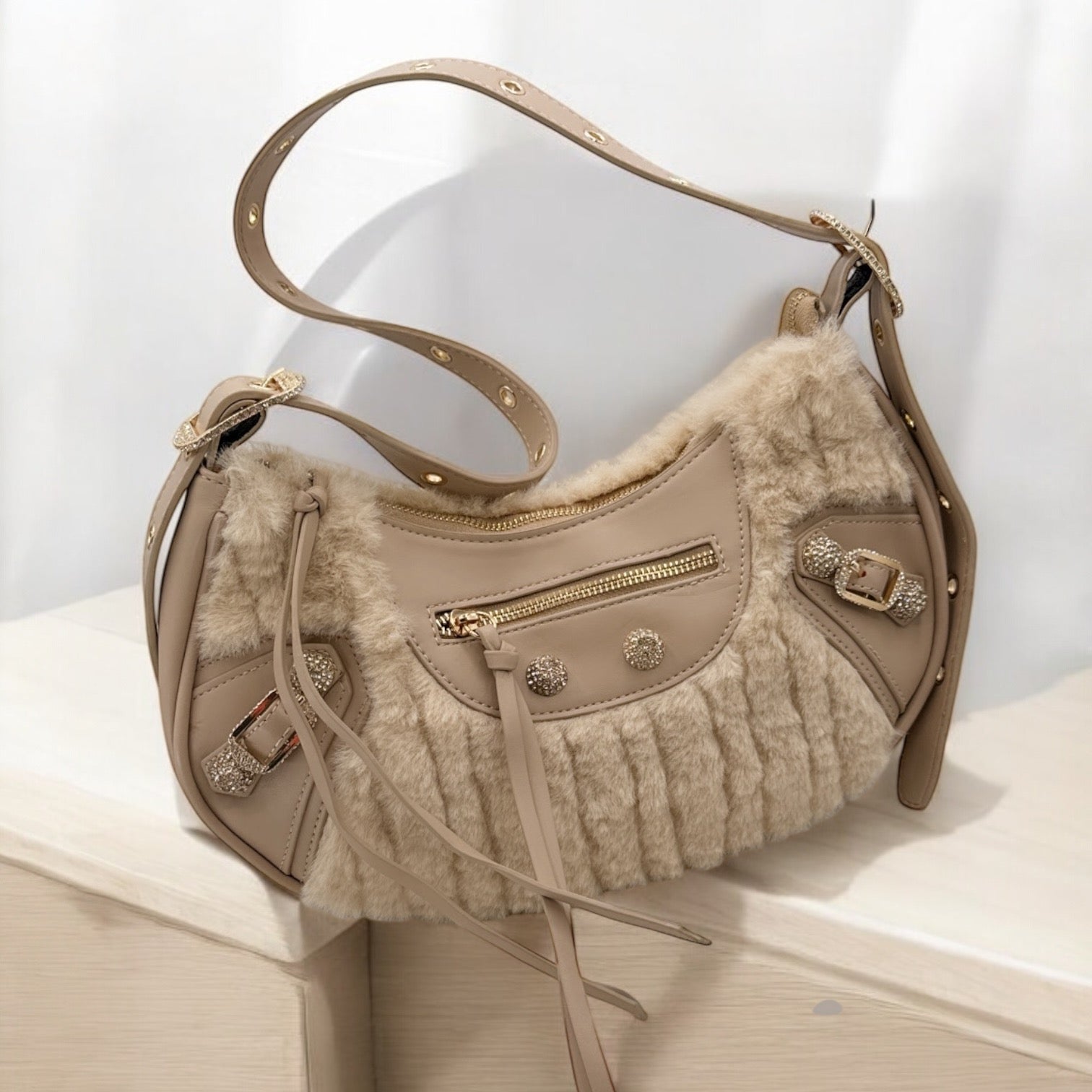 Borsa MezzaLuna Ecofur