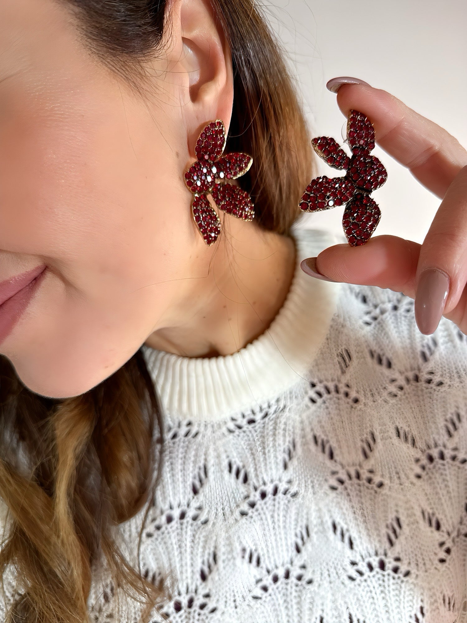 Orecchini Flowers Rouge Lusso