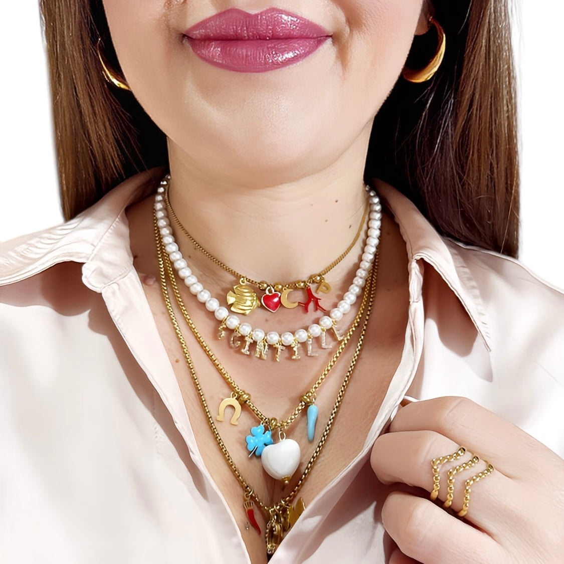 Collana Charmy Red Sun