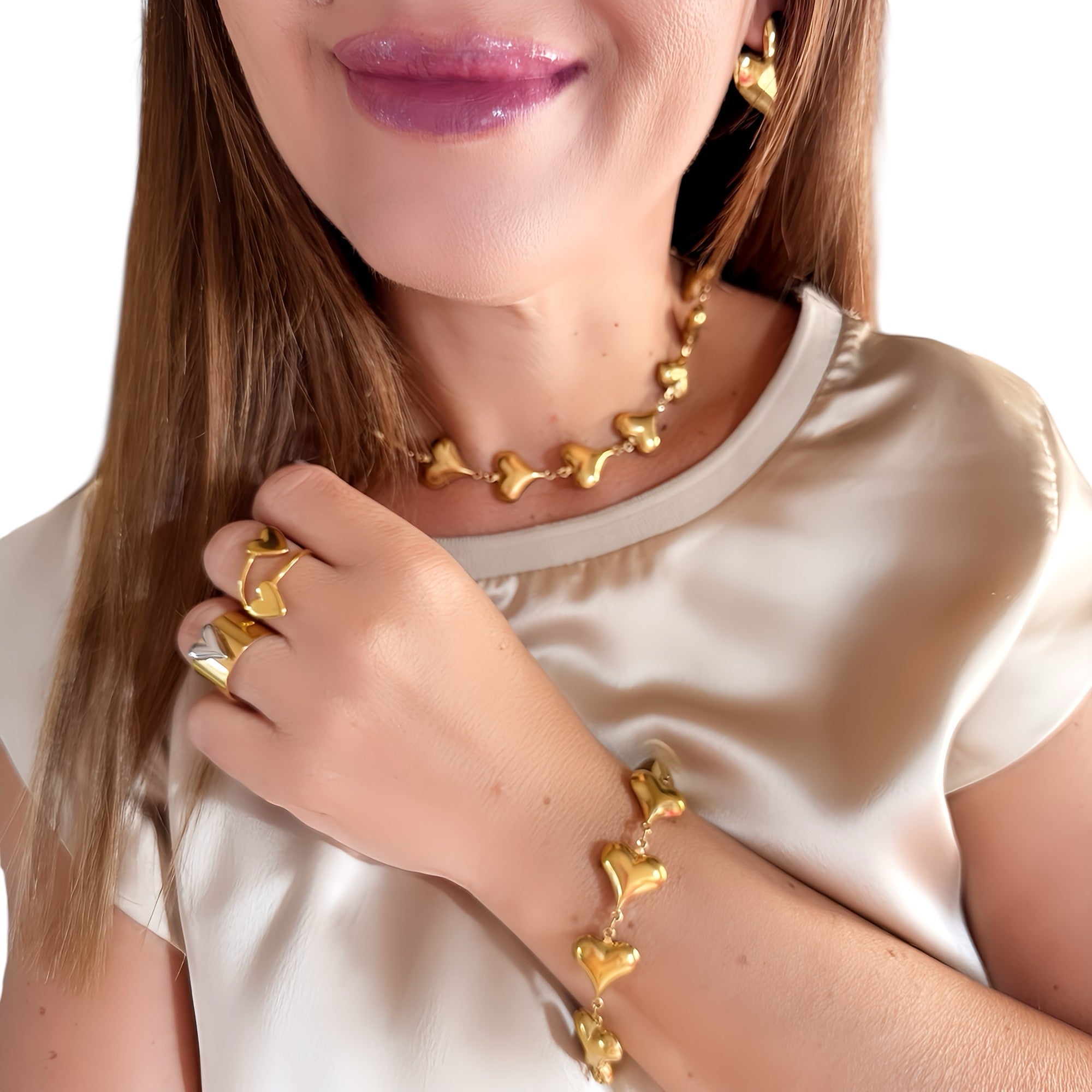 Collana Cuoricini