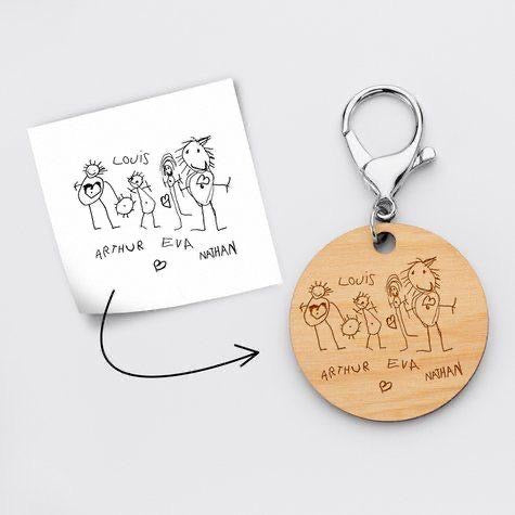 Portachiavi Personalizzato con Disegno