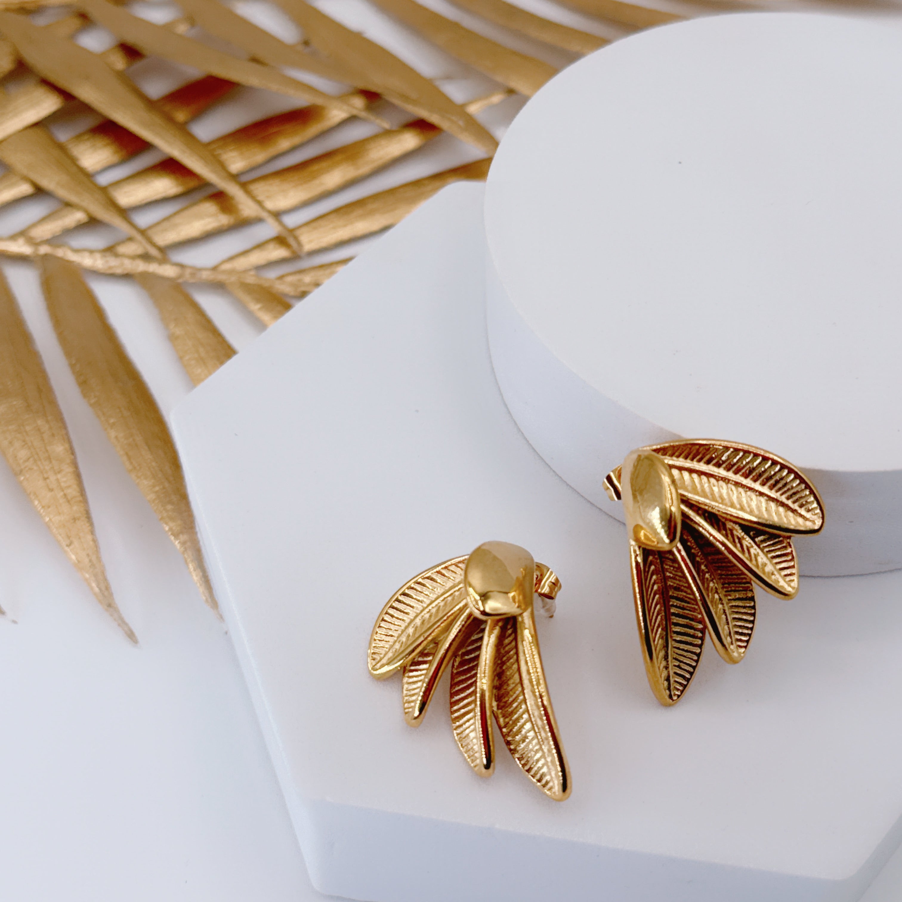 Orecchini Piume Gold