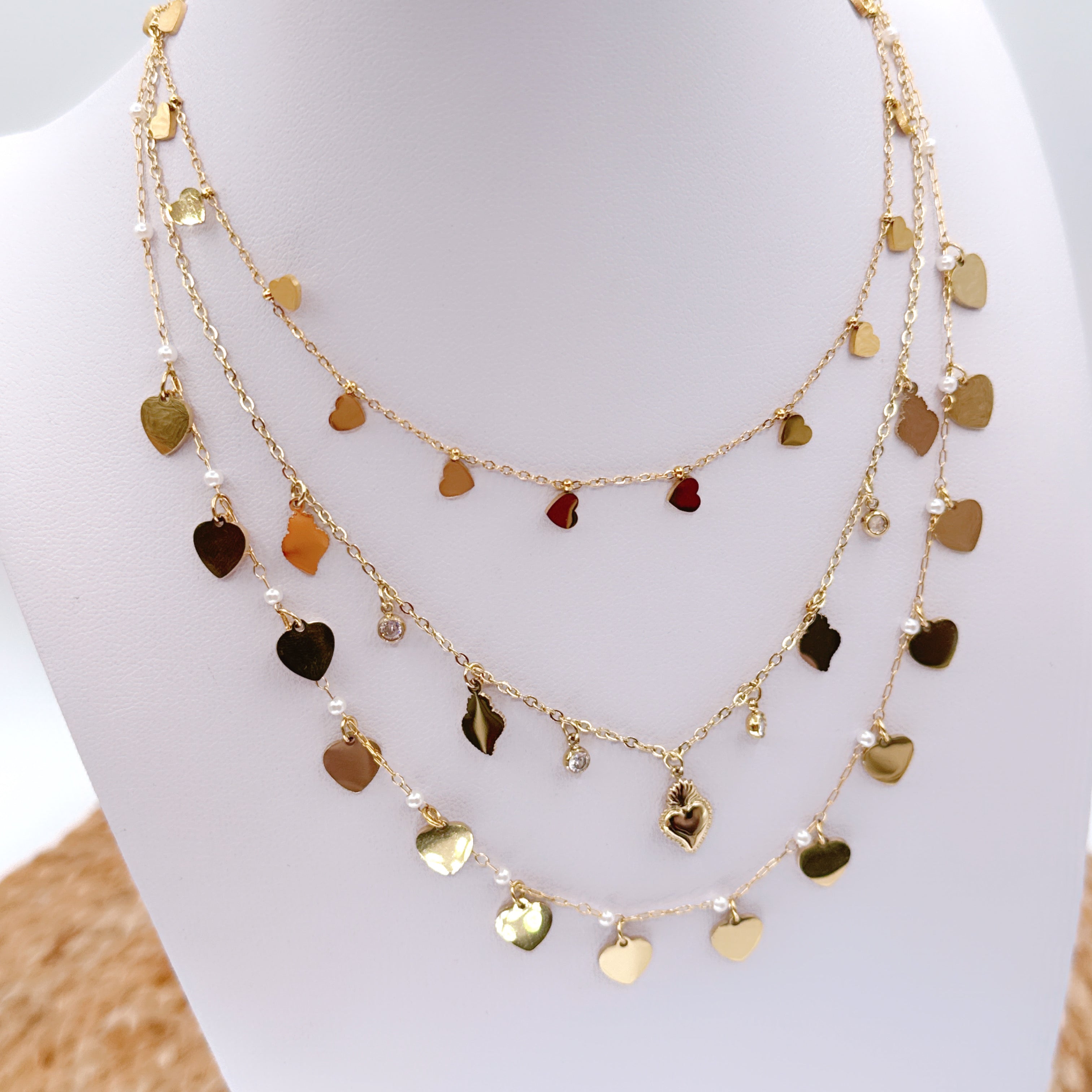 Collana Cuoricini