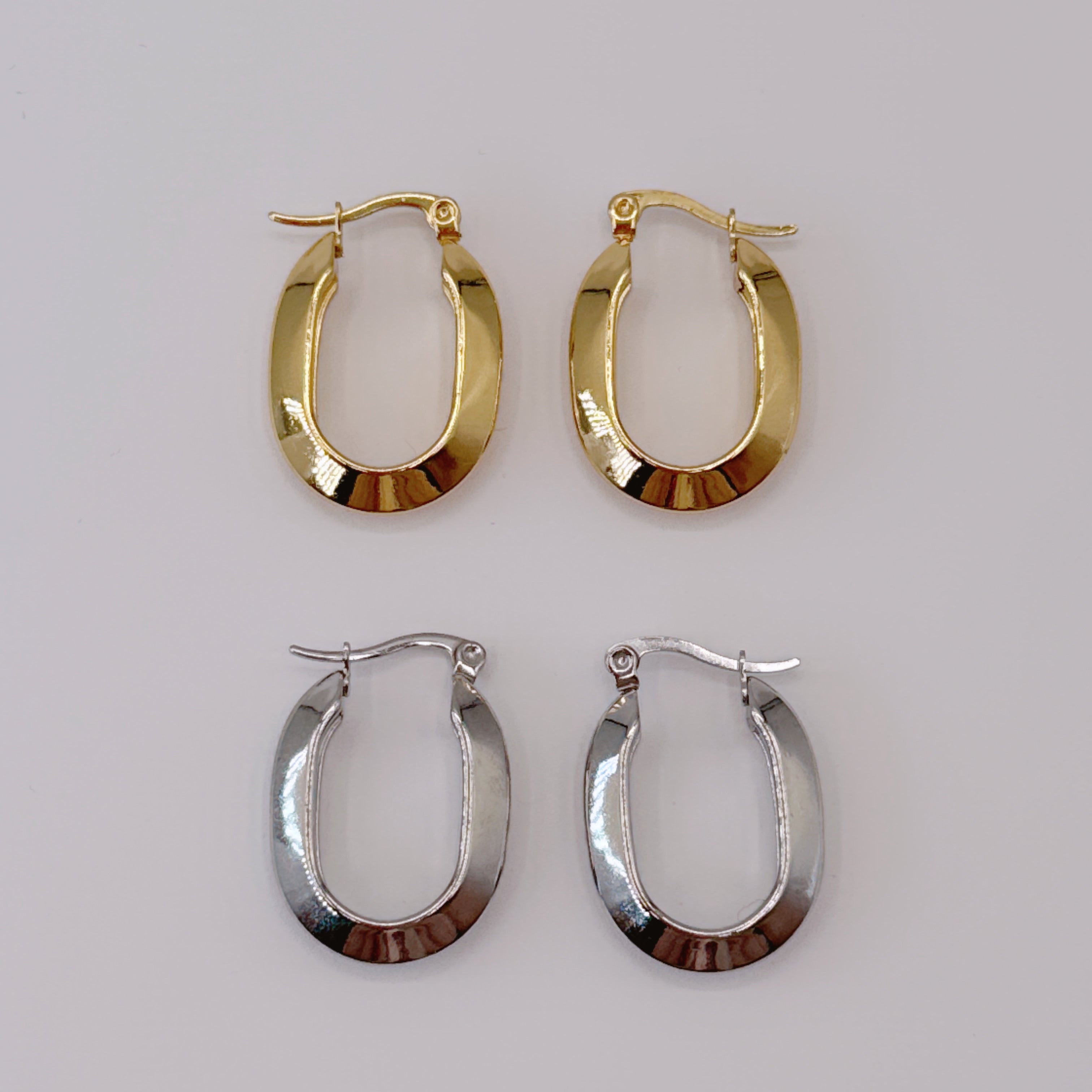 Orecchini Ovale Steel