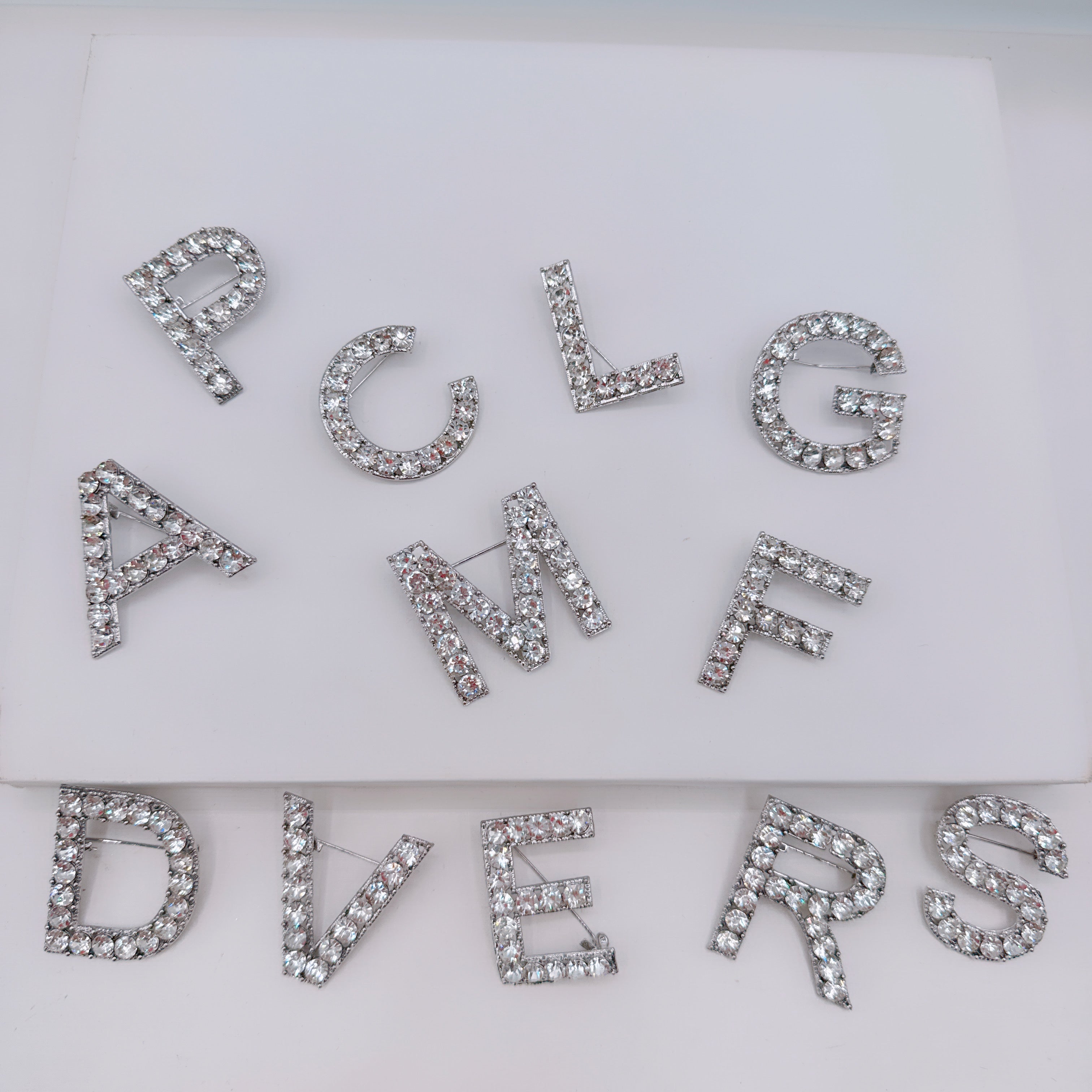 Spilla Iniziale Luxury Silver