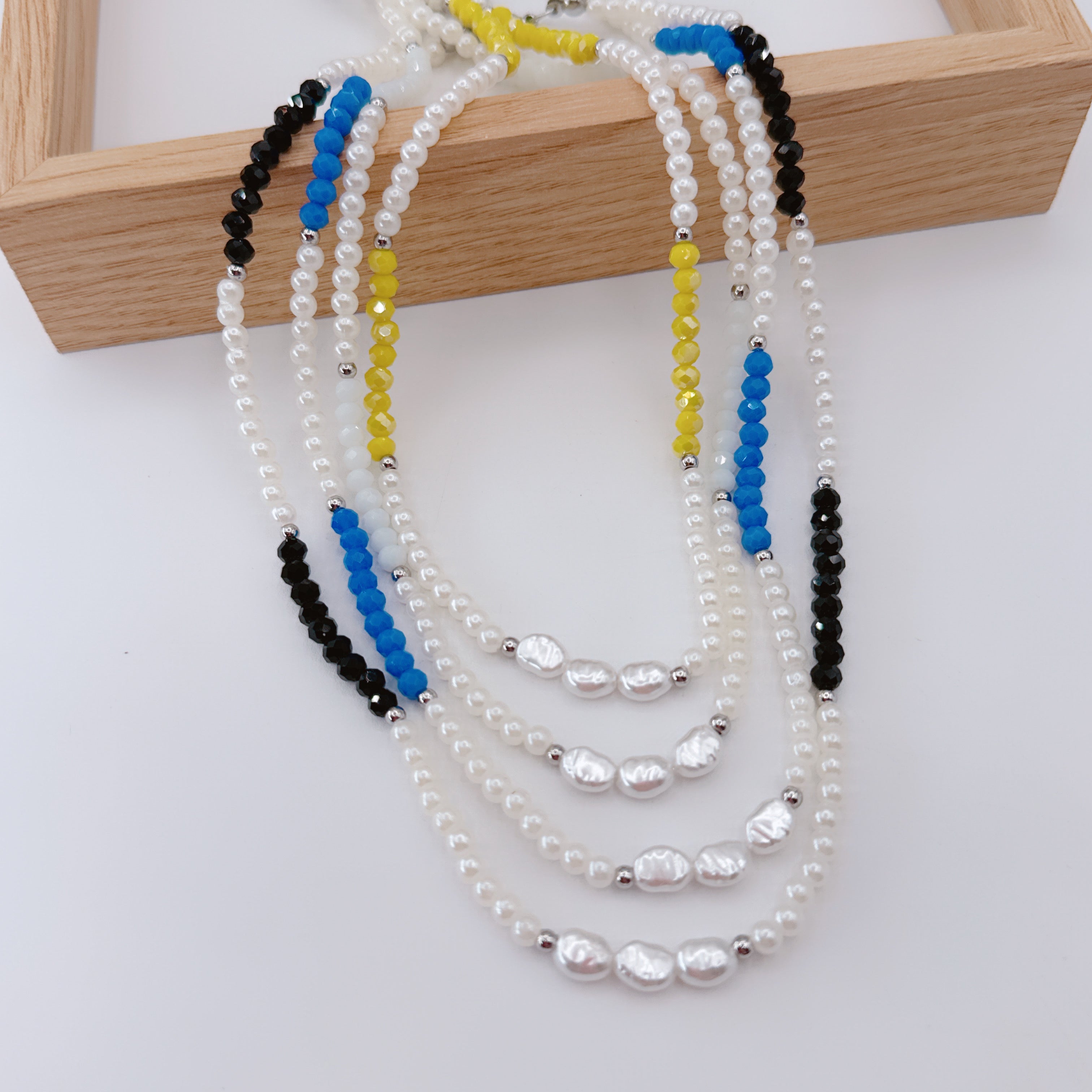 Collana Perle & Cristalli Sun