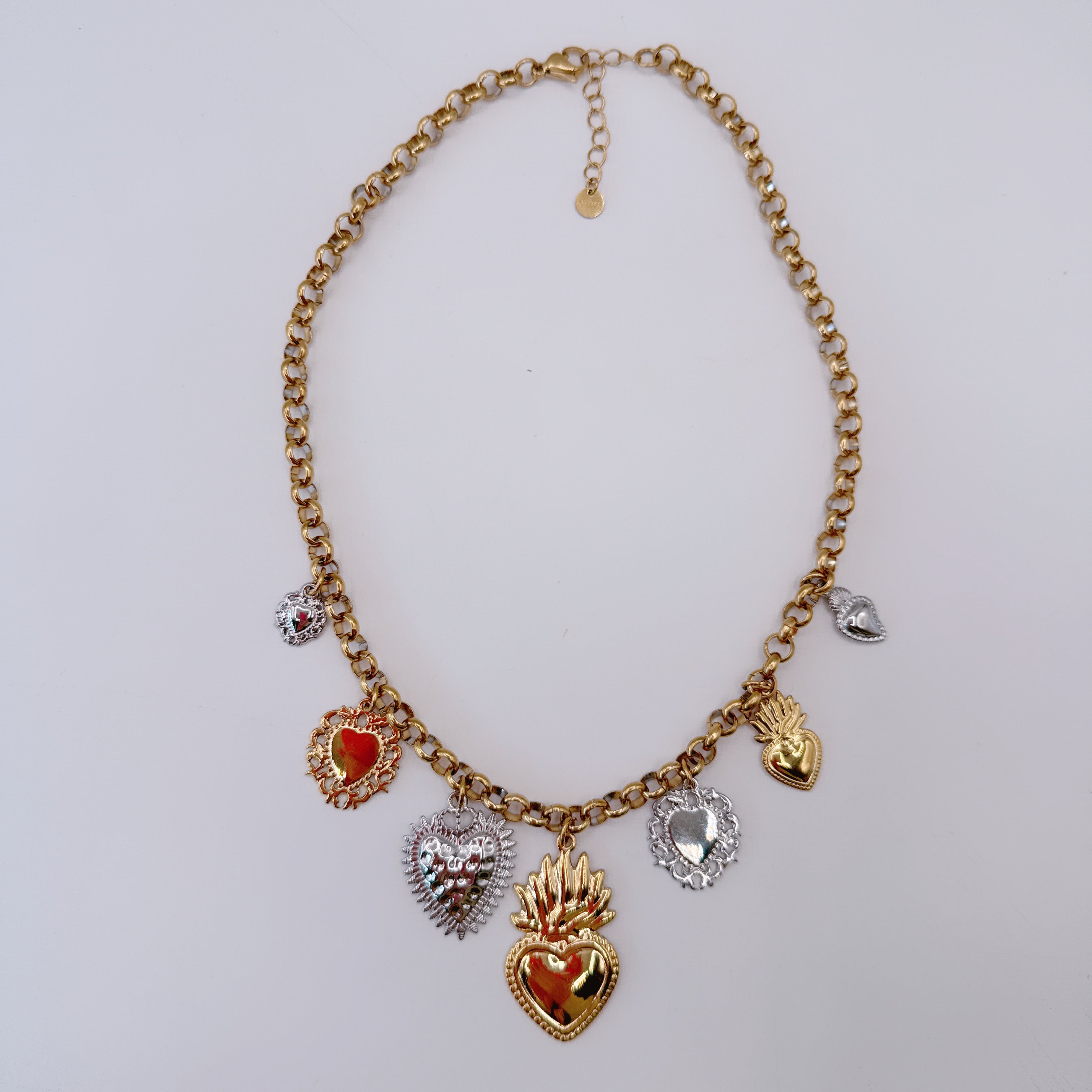 Collana Cuori Bicolor