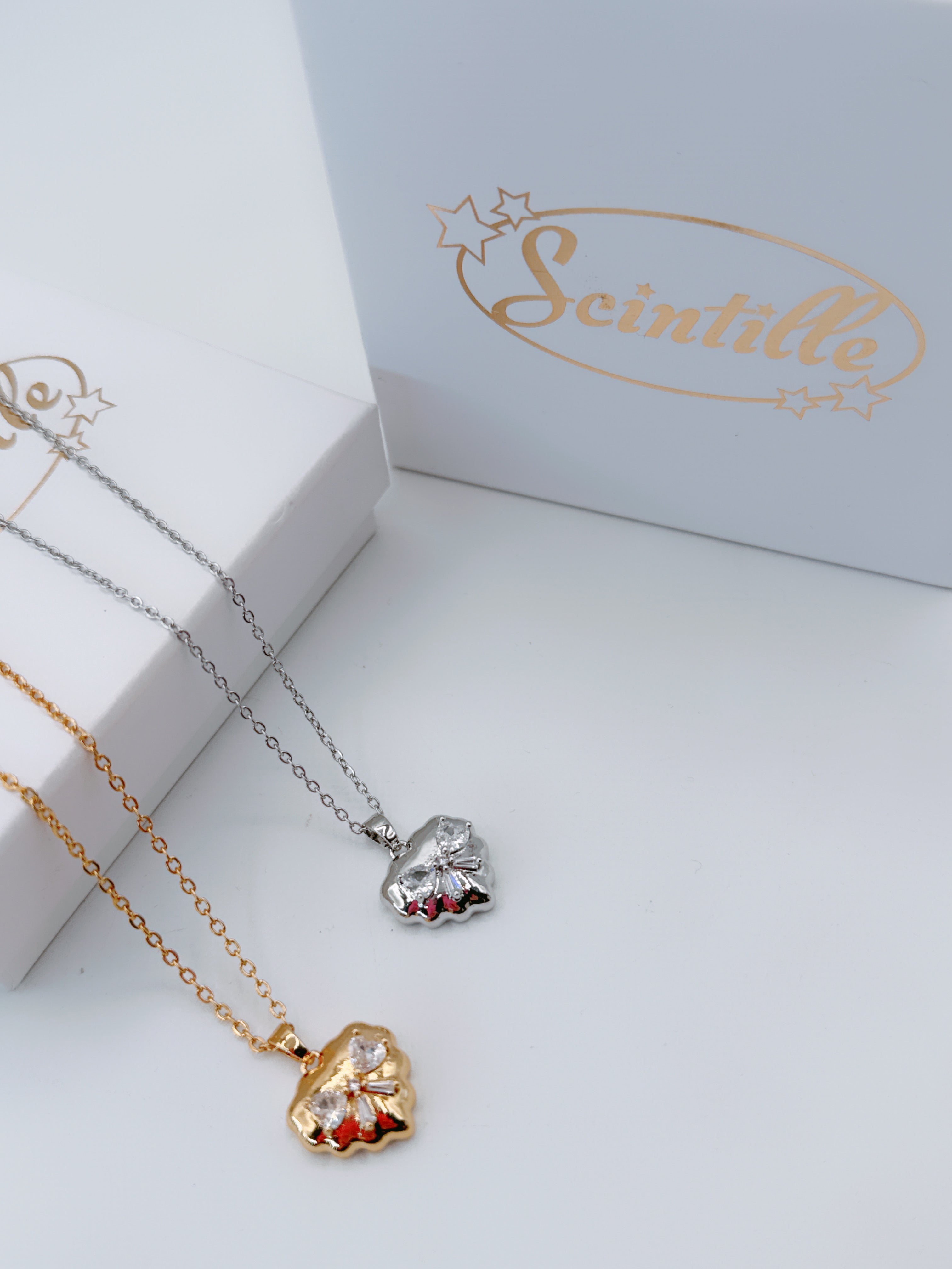 Collana Cuore Fiocco