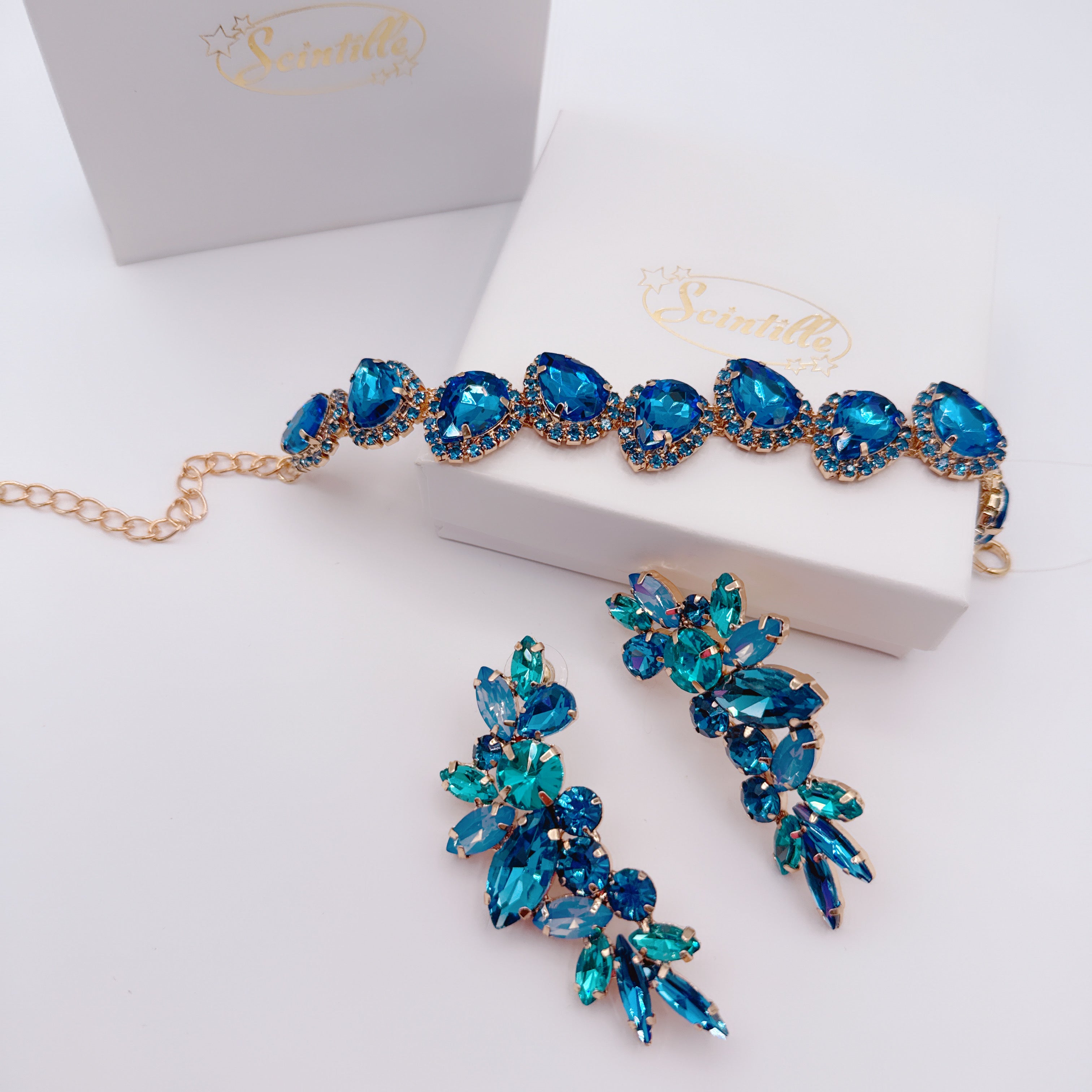 Orecchini & Bracciale Luxury Cielo
