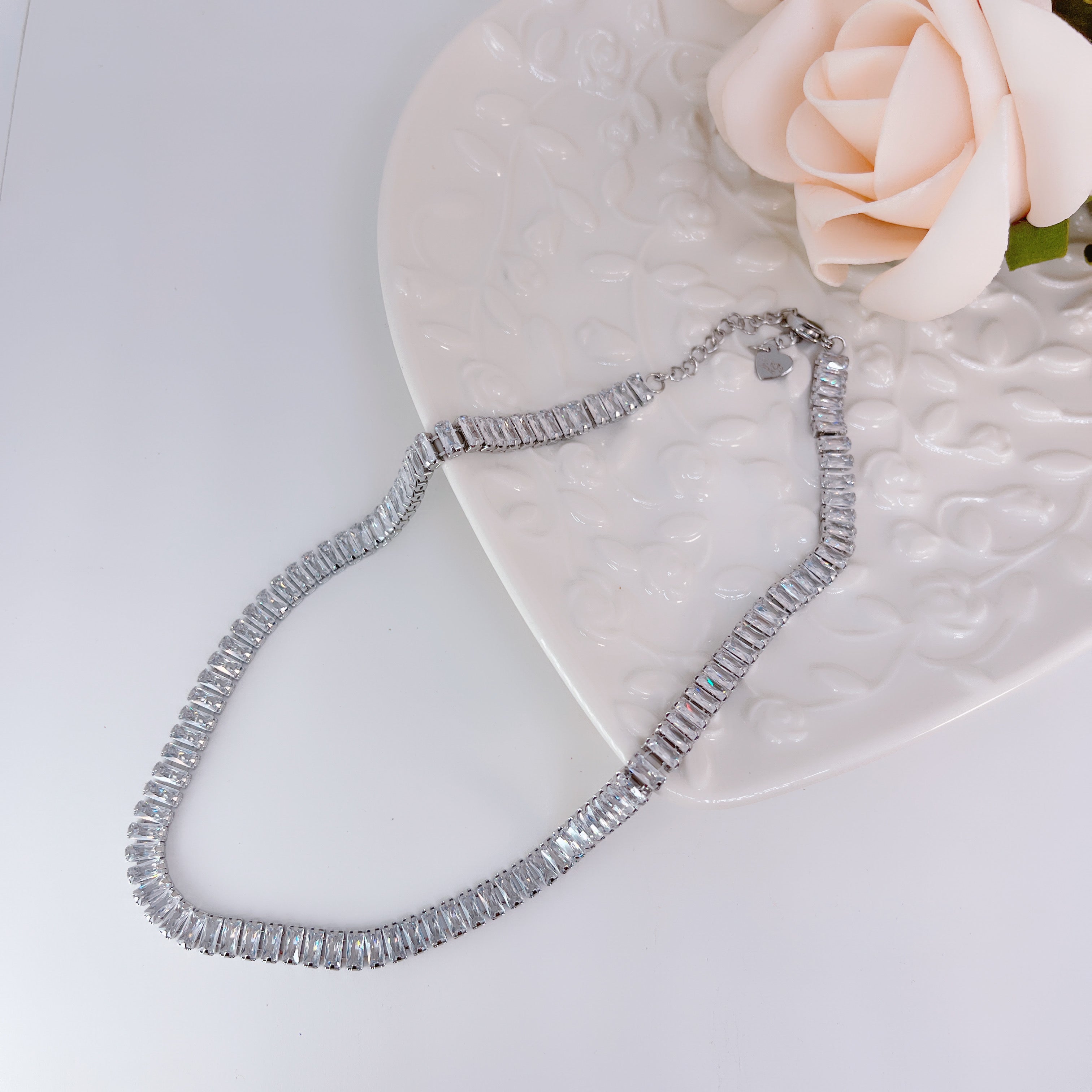 Collana Collier Baguette Silver - Scintille Accessori
