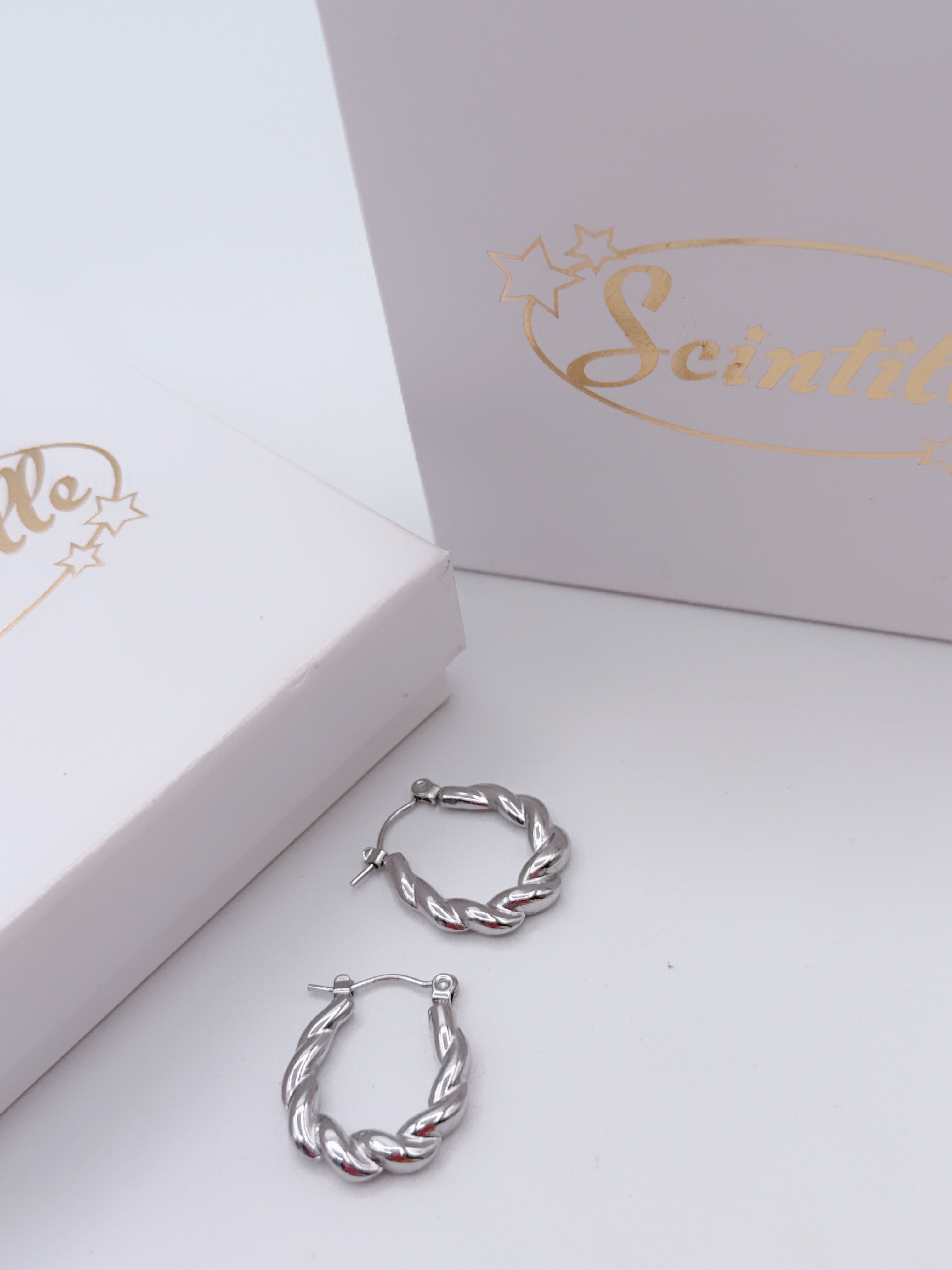 Orecchini Cerchio Intreccio