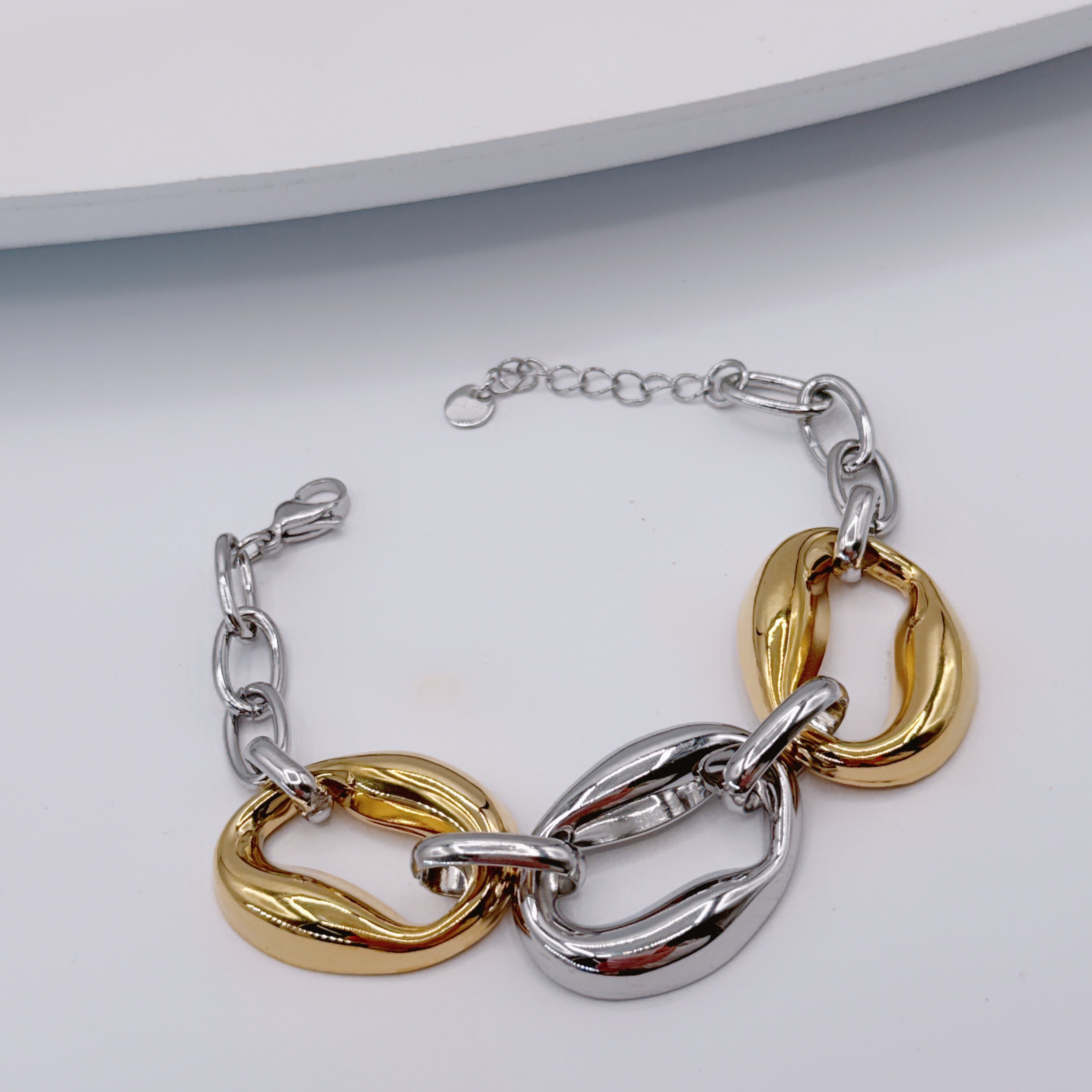 Bracciale Catena Bicolor