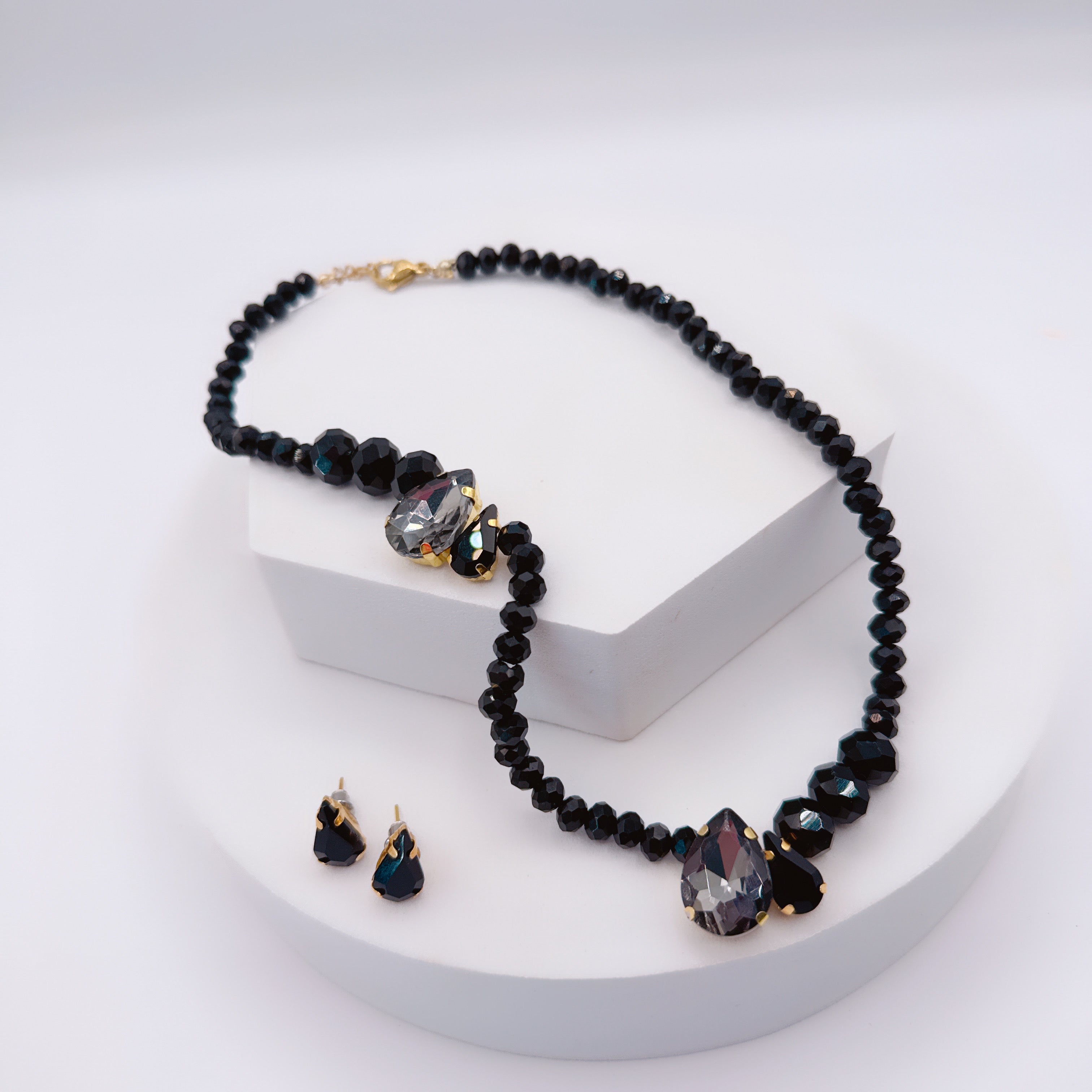 Collana & Orecchini Luxury Black