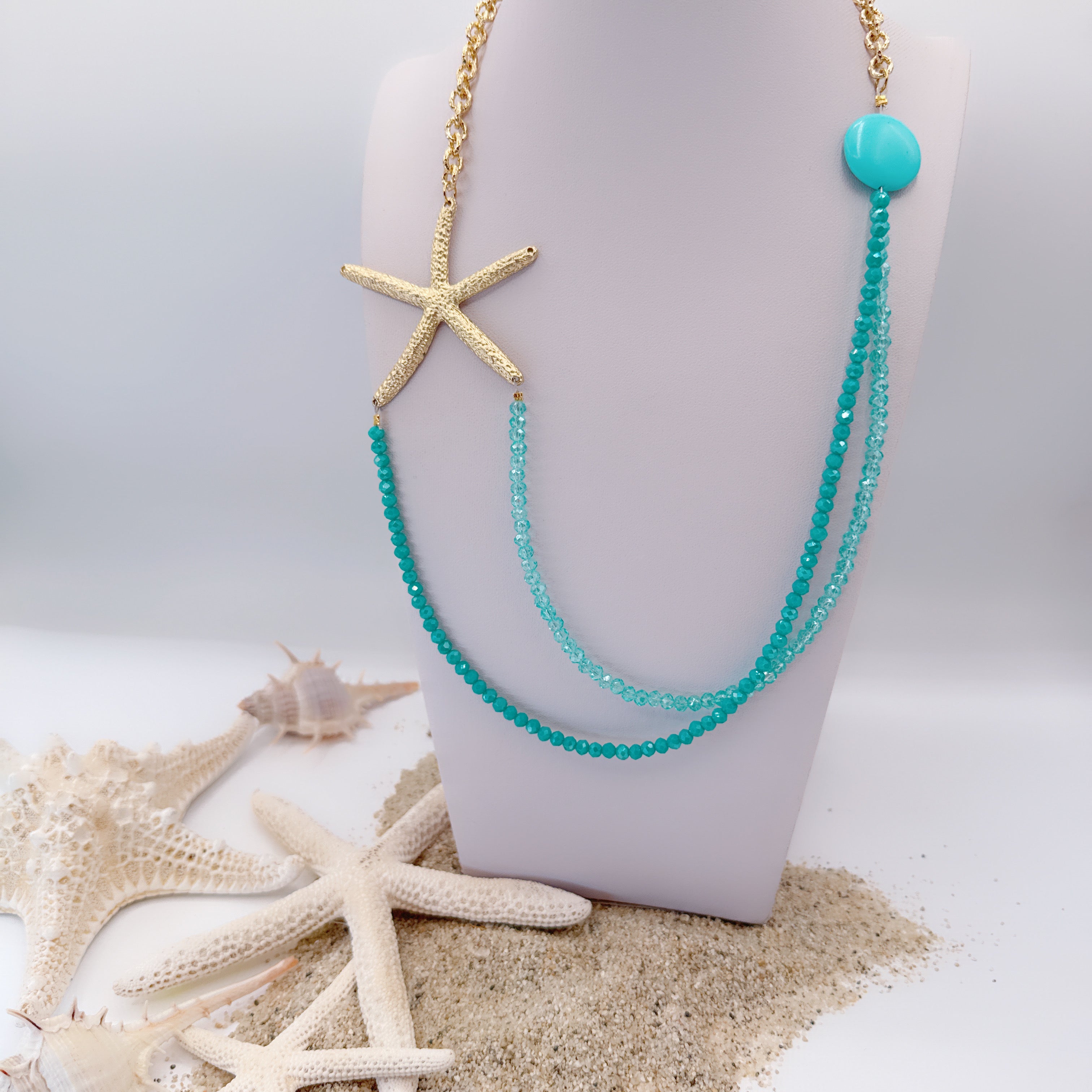 Collana Stella Marina & Cristalli