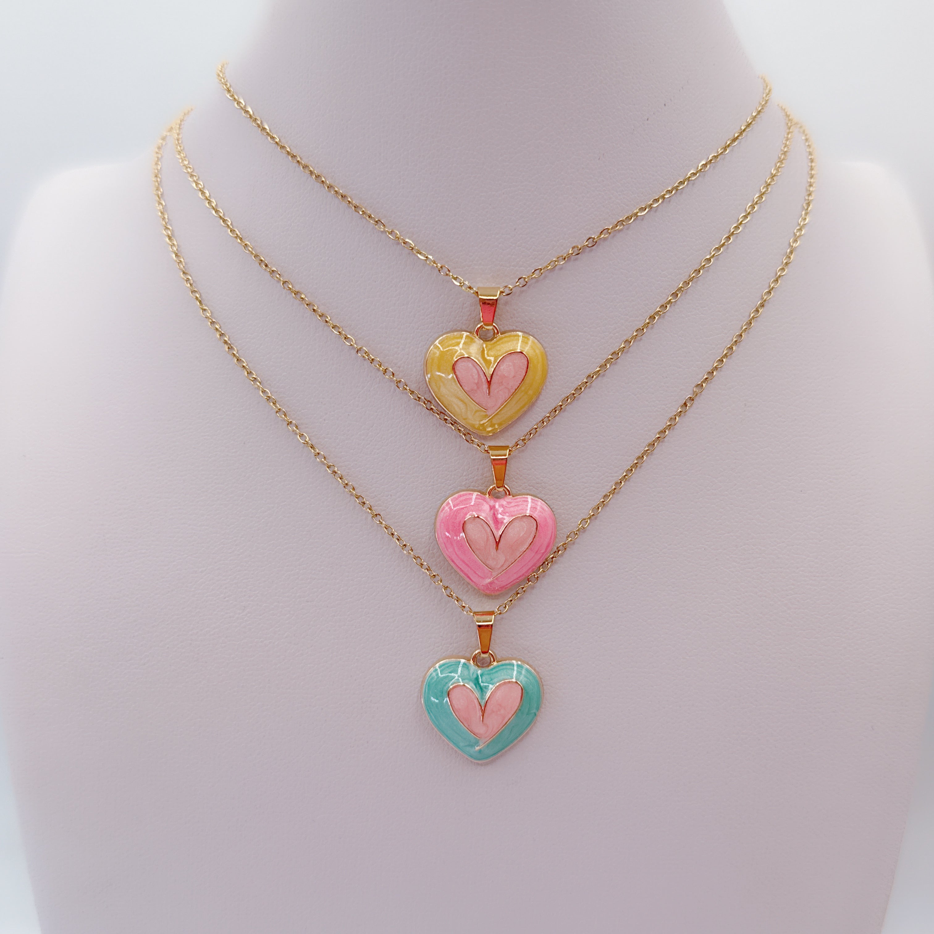 Collana Cuoricino Smaltato