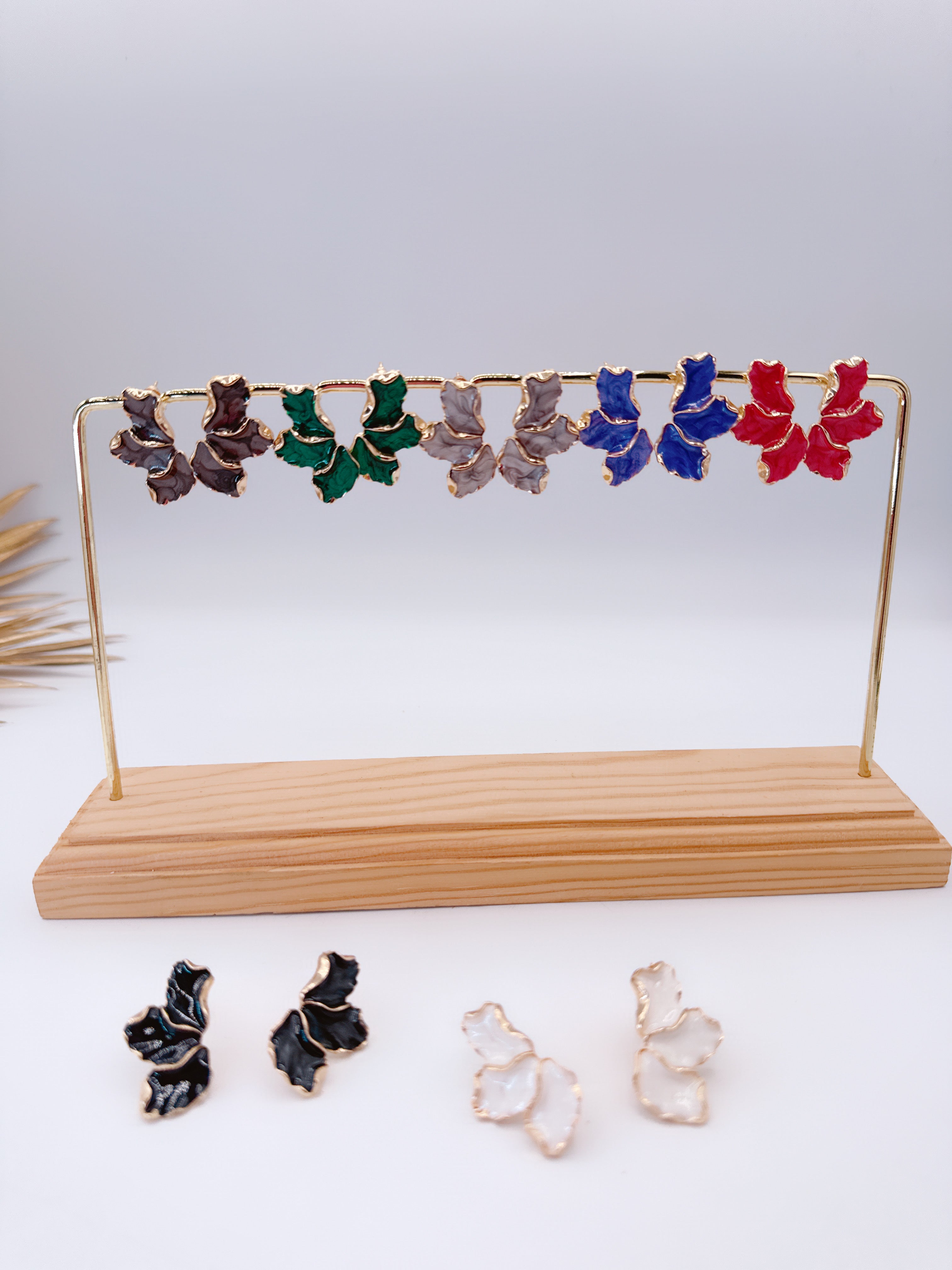 Orecchini Foglia Smaltata