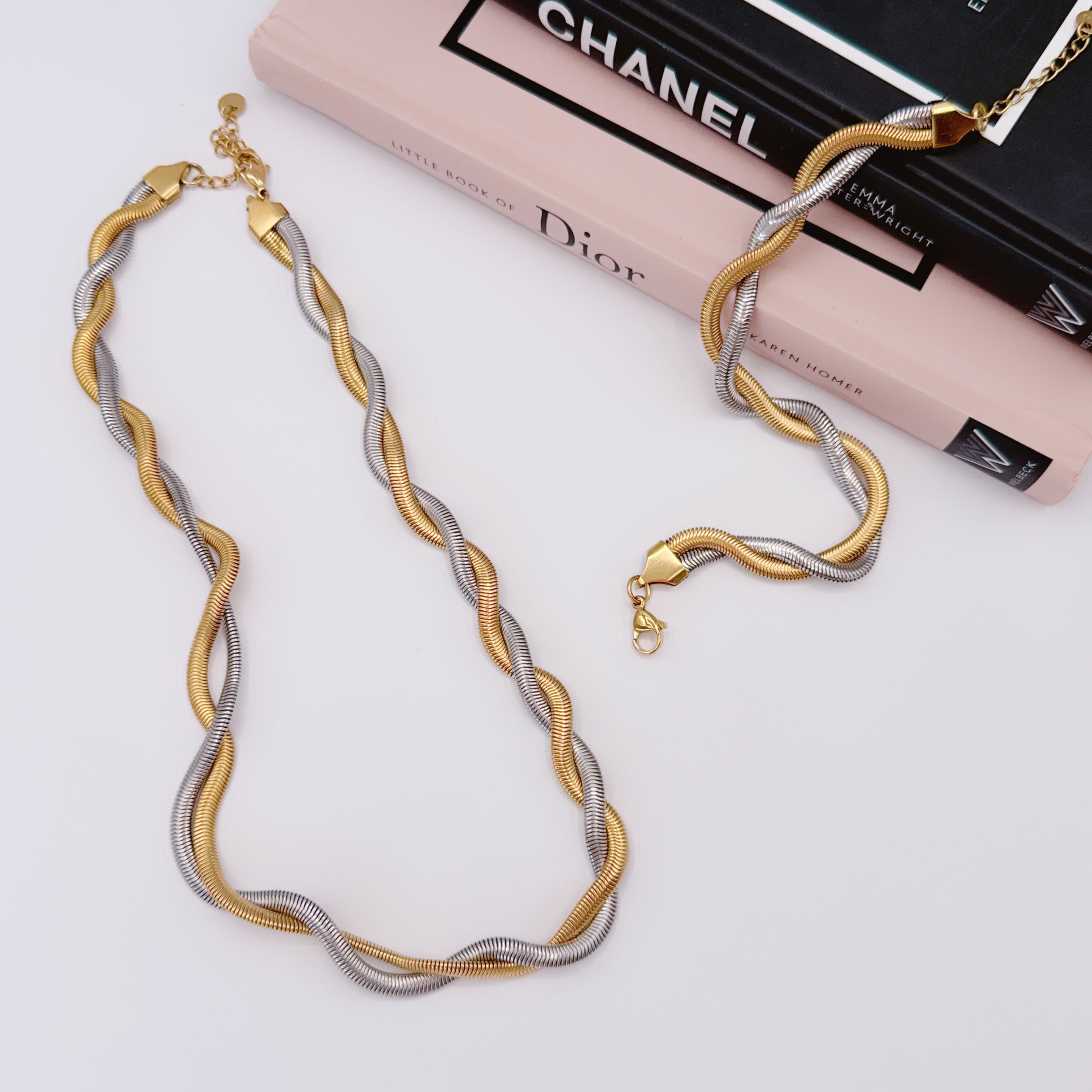 Collana & Bracciale Bicolor