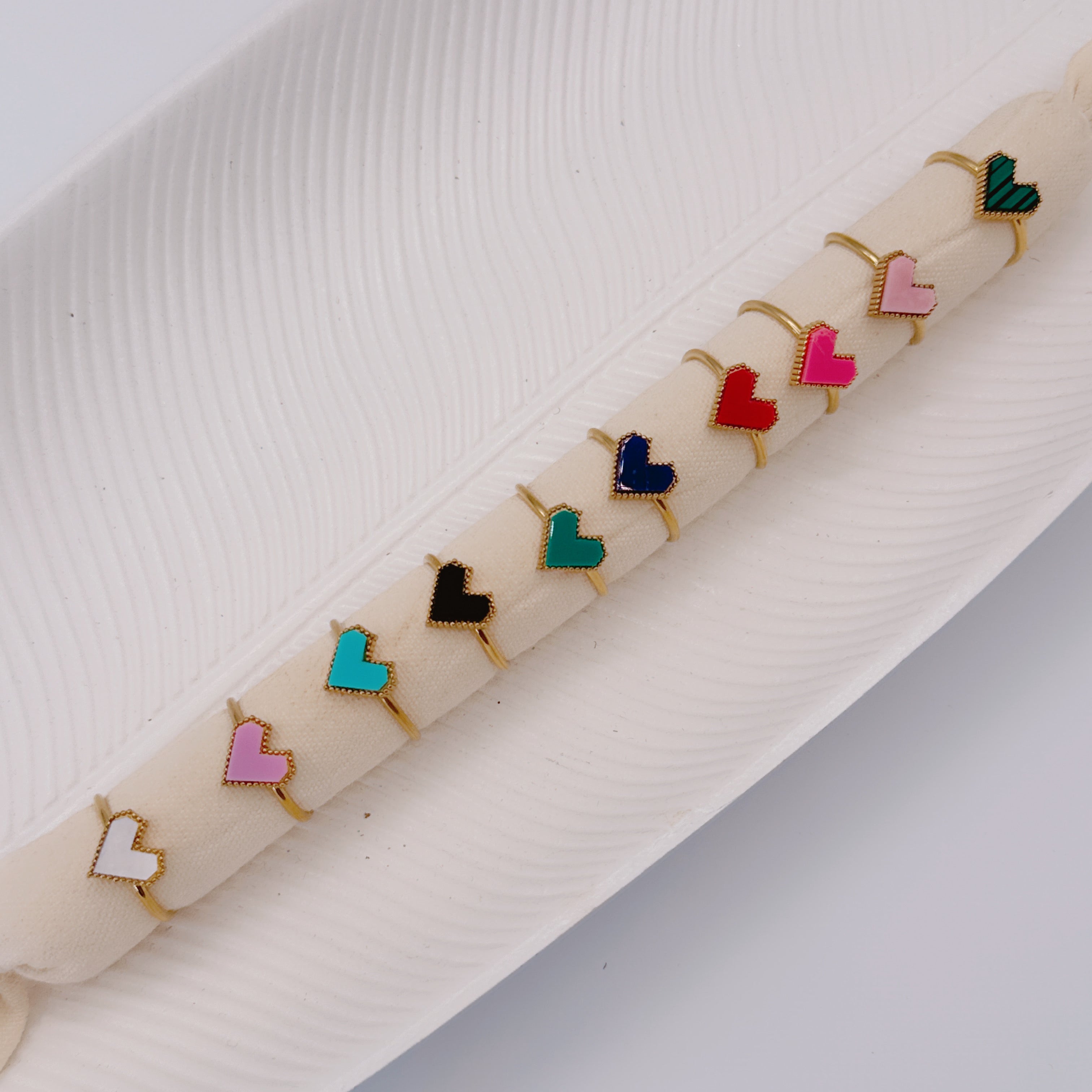 Anello Cuore Madreperla