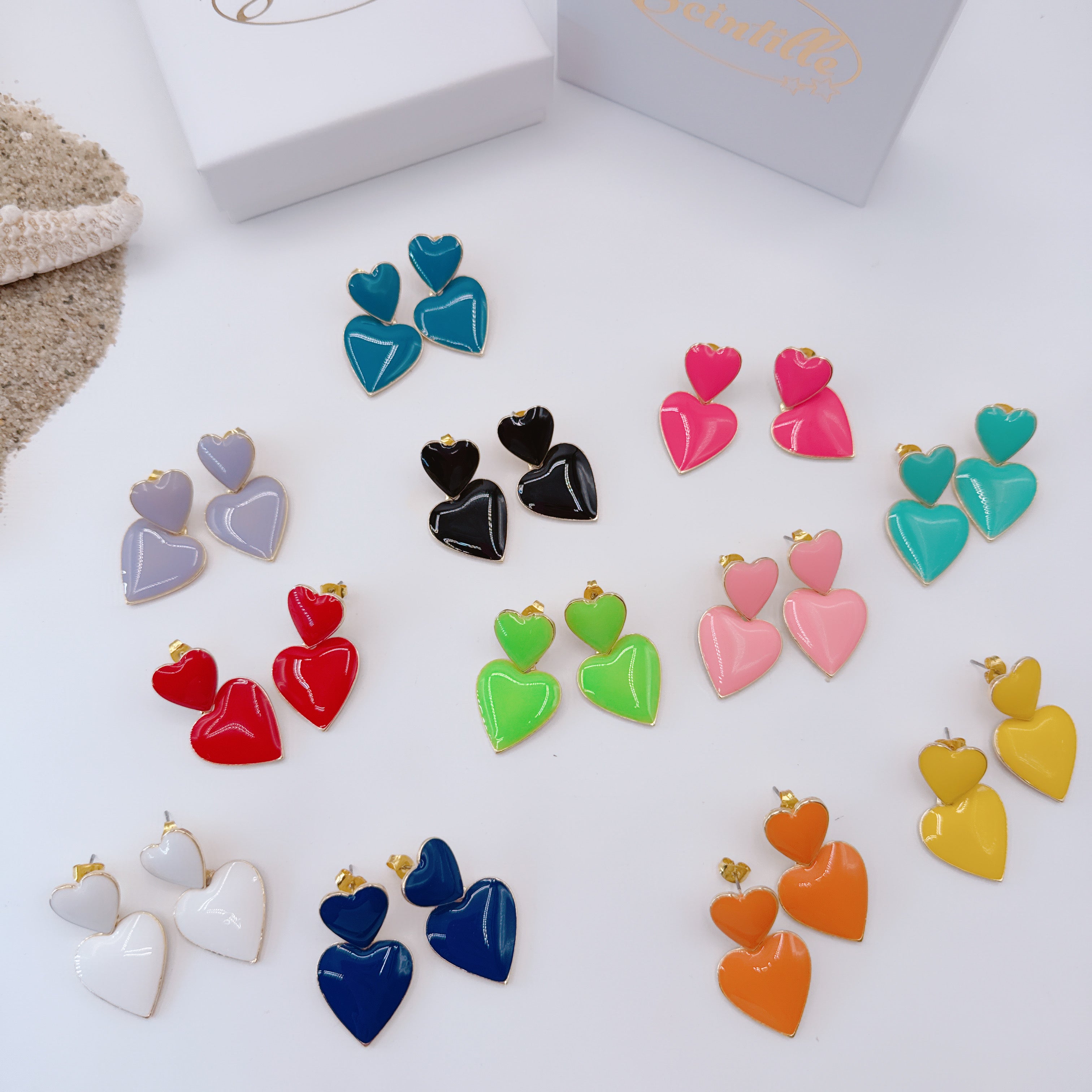 Orecchini Cuore Colors