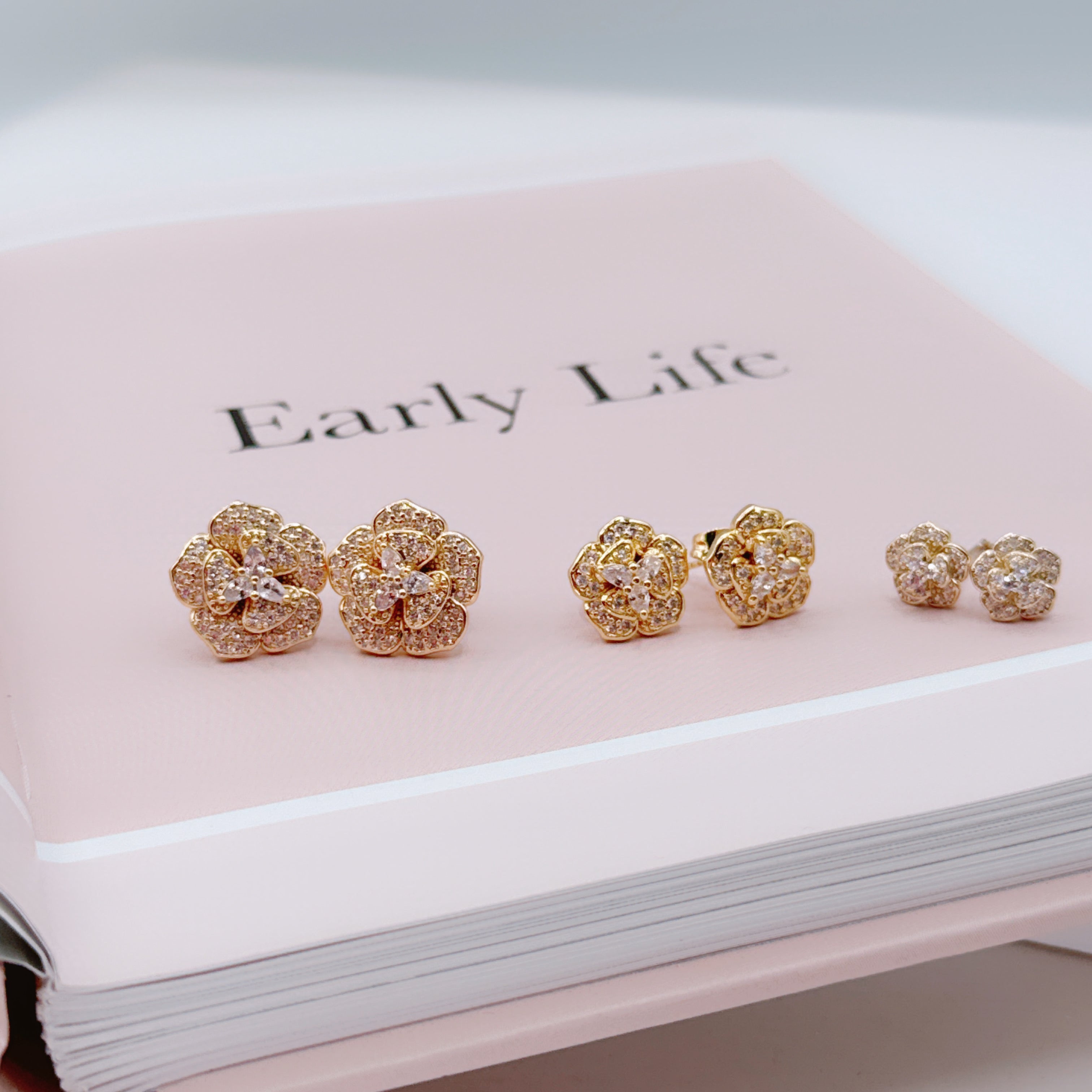 Orecchini Camelia Luxury Gold
