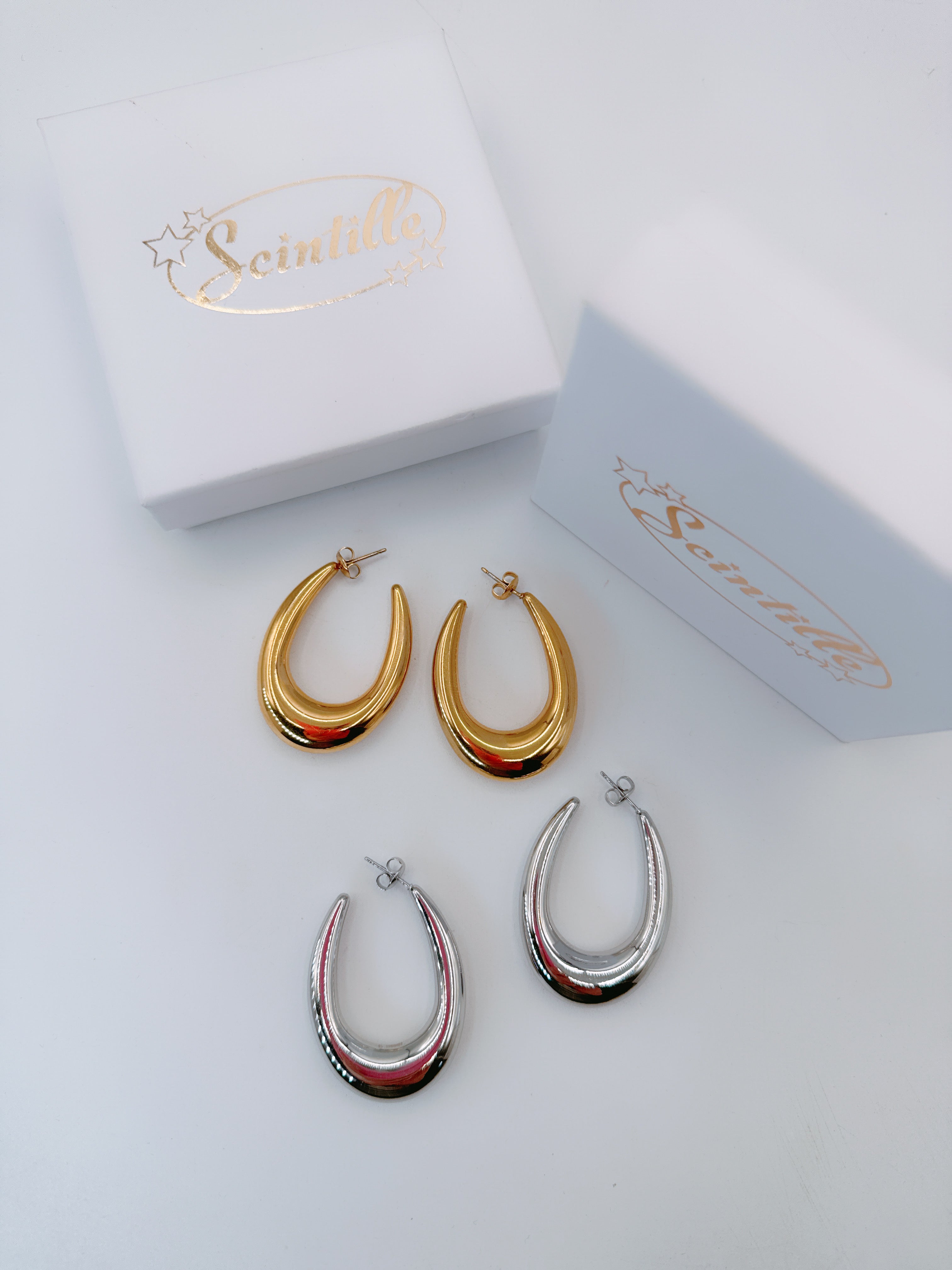 Orecchini Cerchio Ovale