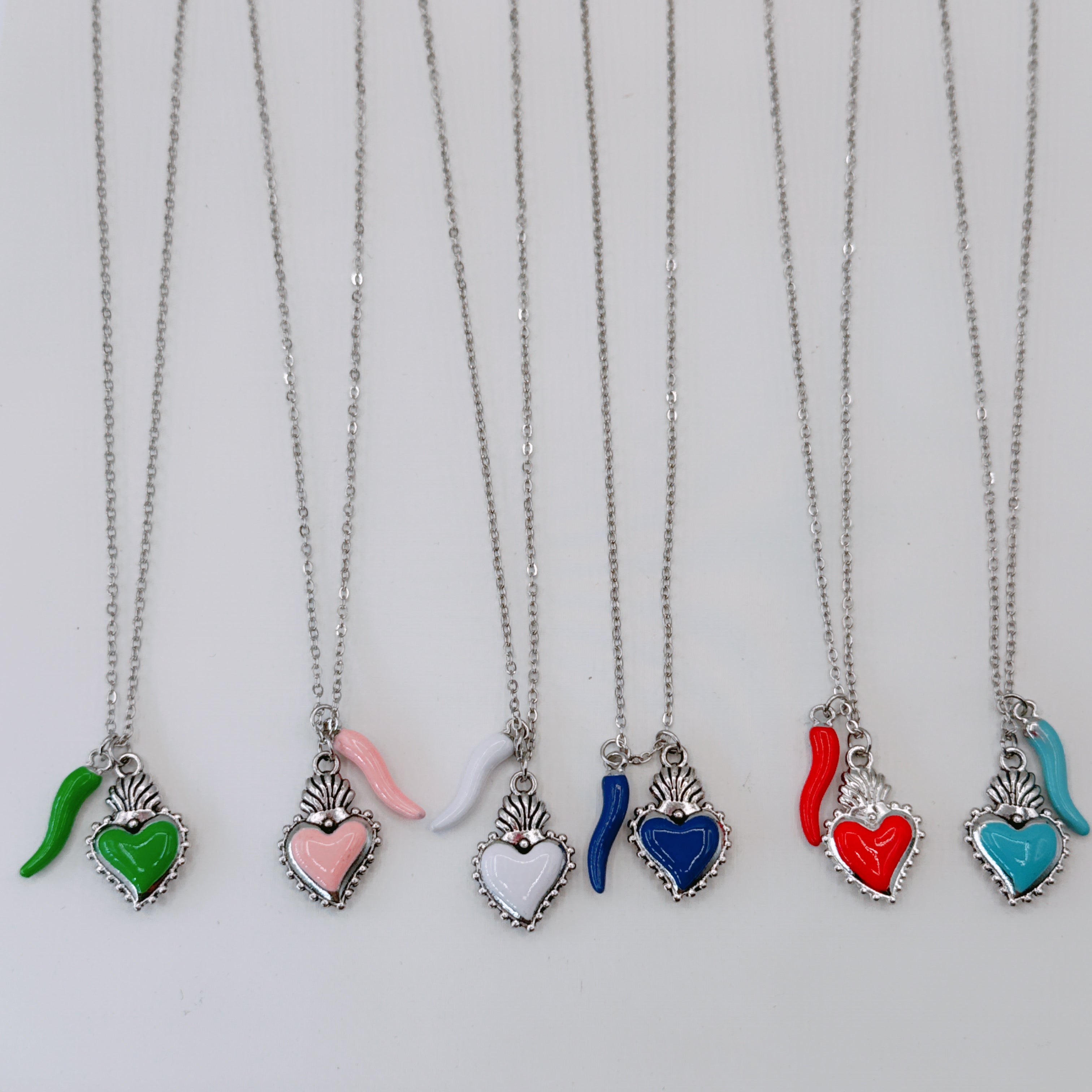 Collana Cuore Sacro & Peperoncino Colors