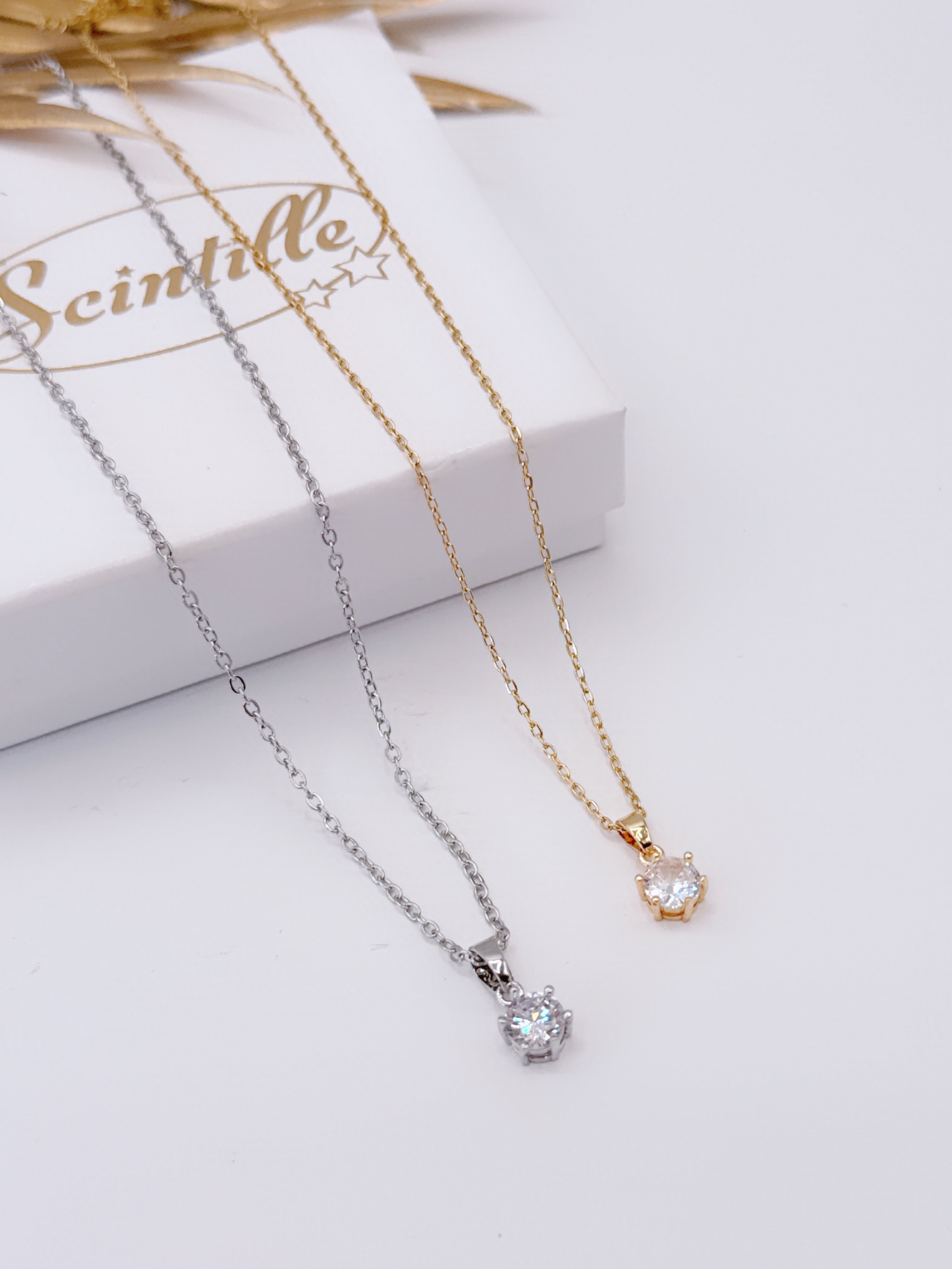 Collana Zircone Solitario