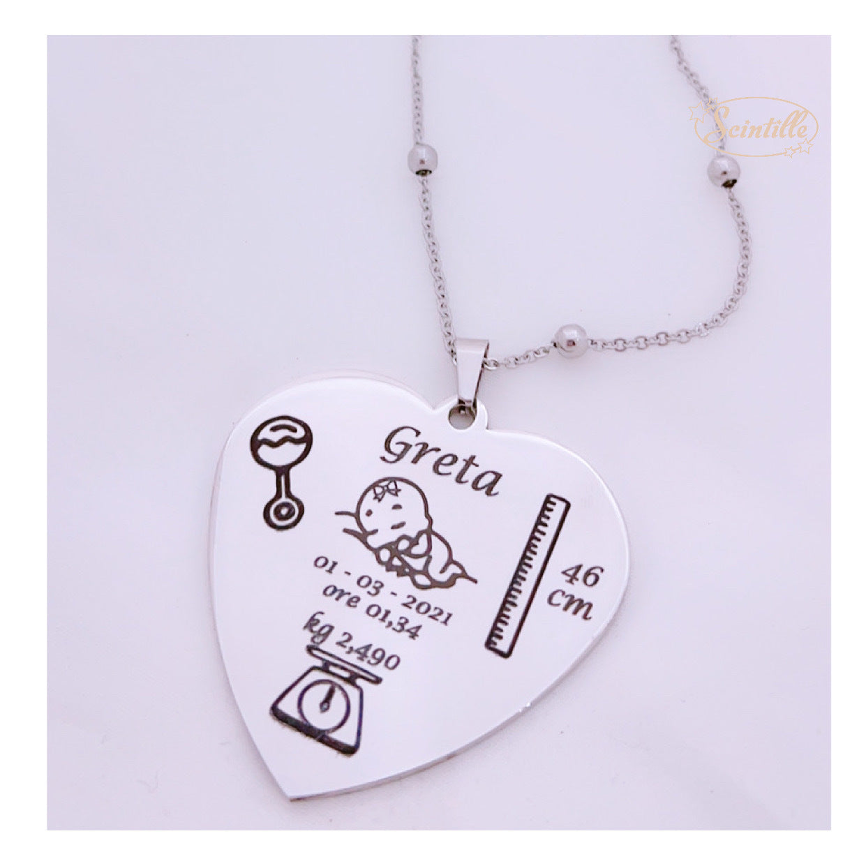 Collana Nascita Personalizzata - SCINTILLE ACCESSORI MODA