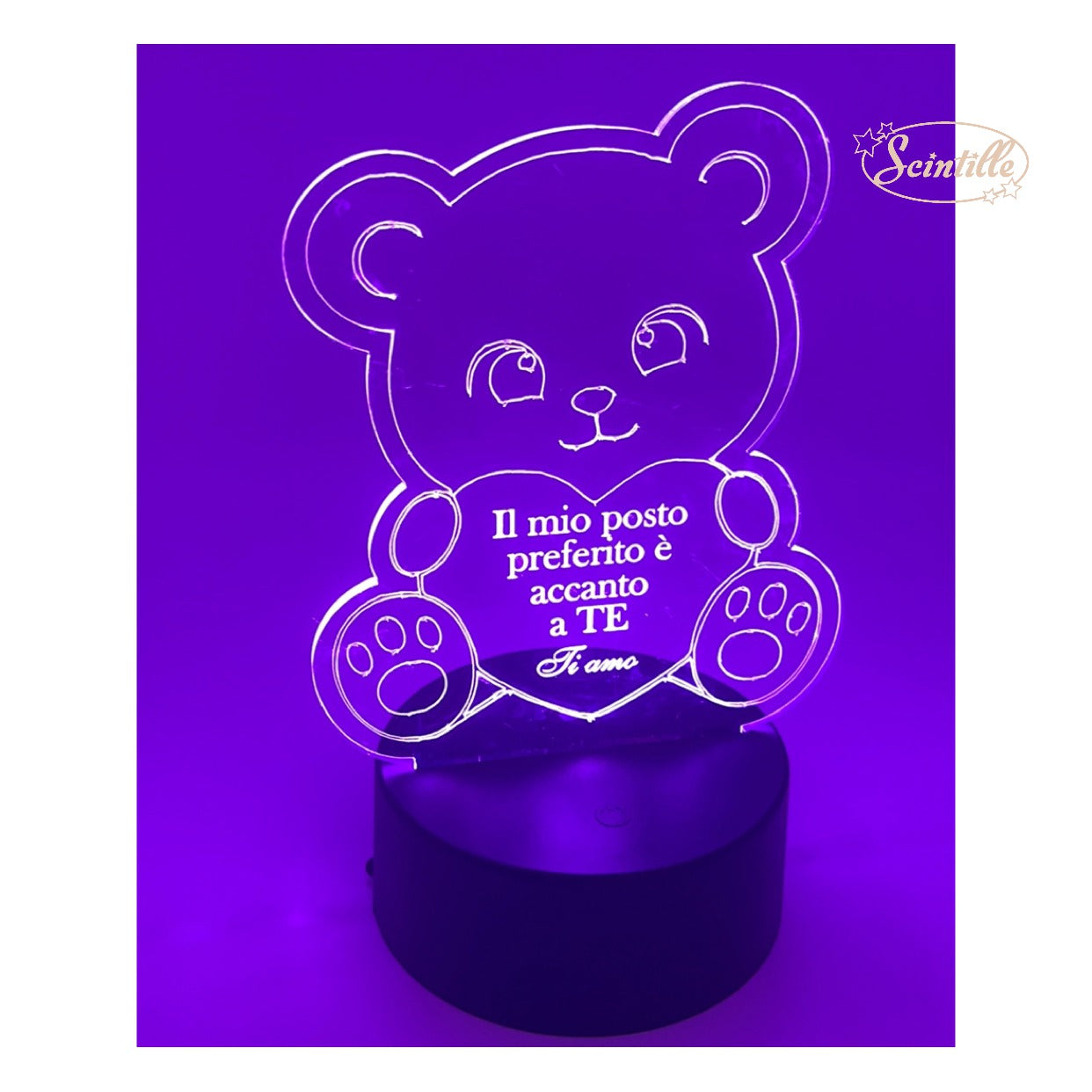 Lampada Orsetto Personalizzata - SCINTILLE ACCESSORI MODA