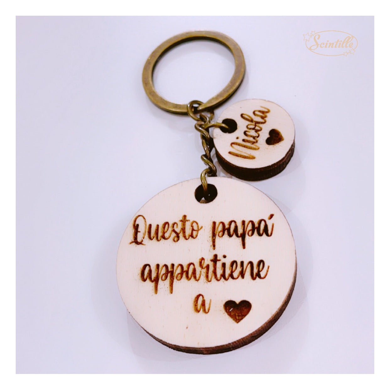 Portachiavi FESTA DEL PAPA' - SCINTILLE ACCESSORI MODA