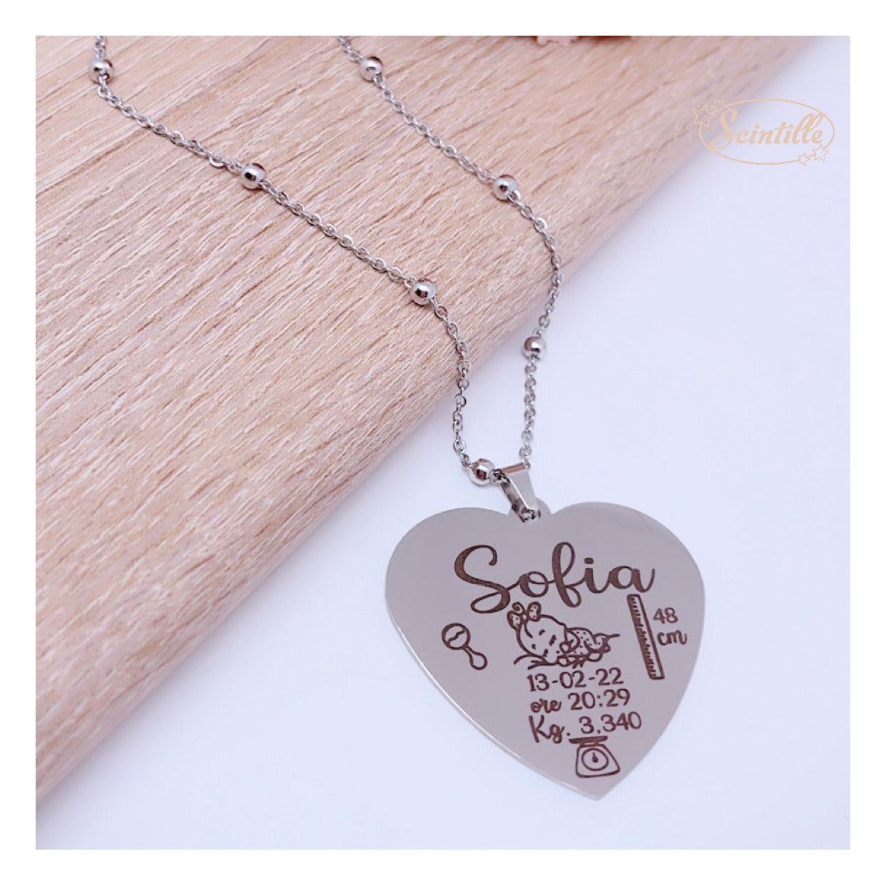 Collana Nascita Personalizzata - SCINTILLE ACCESSORI MODA