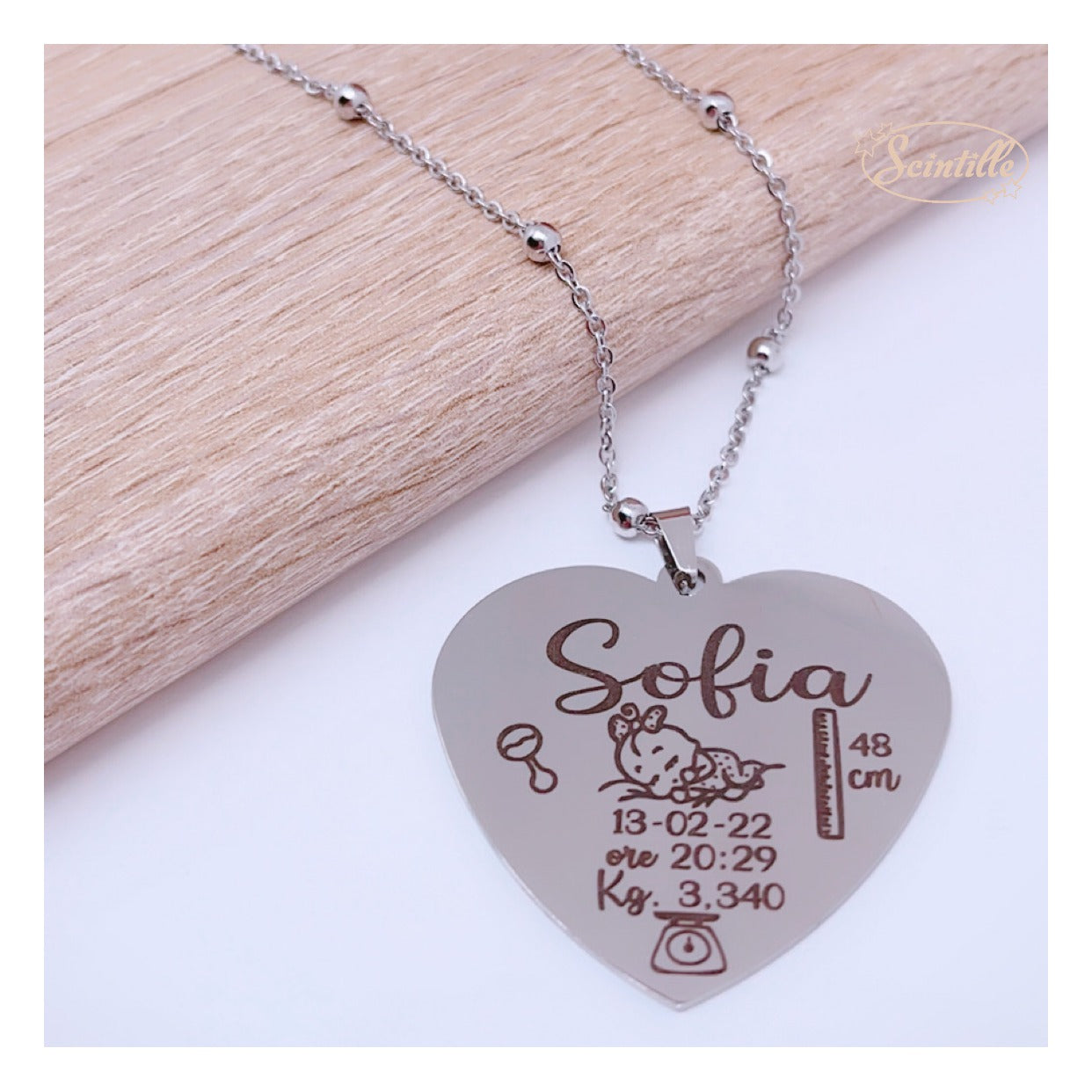 Collana Nascita Personalizzata - SCINTILLE ACCESSORI MODA