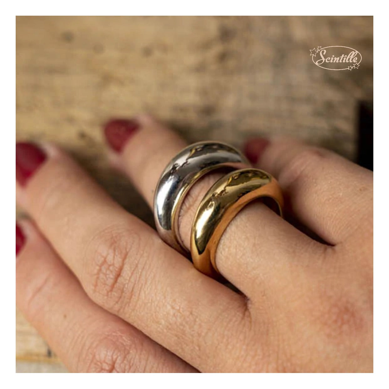 Anello Fascia Bombato - SCINTILLE ACCESSORI MODA