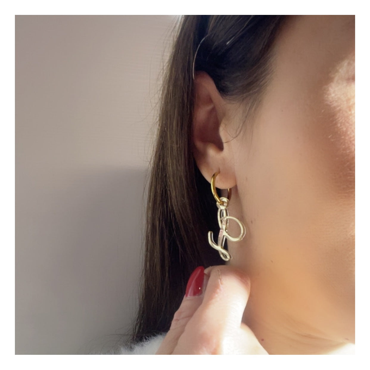 Orecchino Lettera Personalizzata - SCINTILLE ACCESSORI MODA