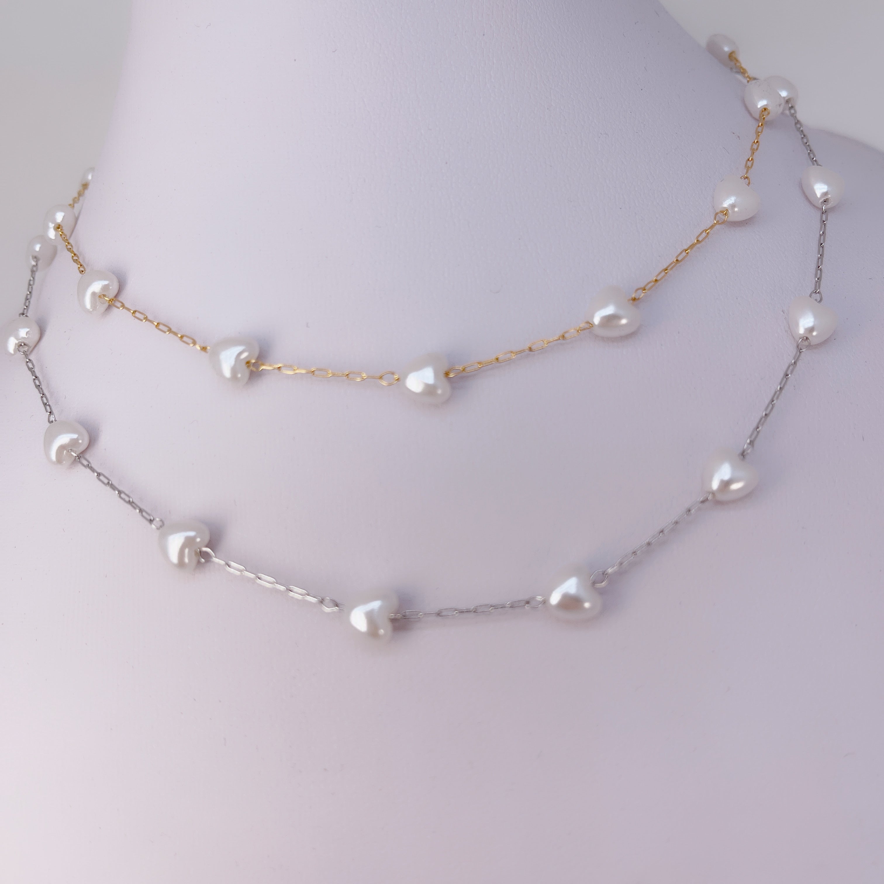 Collana Perline Cuoricino - SCINTILLE ACCESSORI MODA