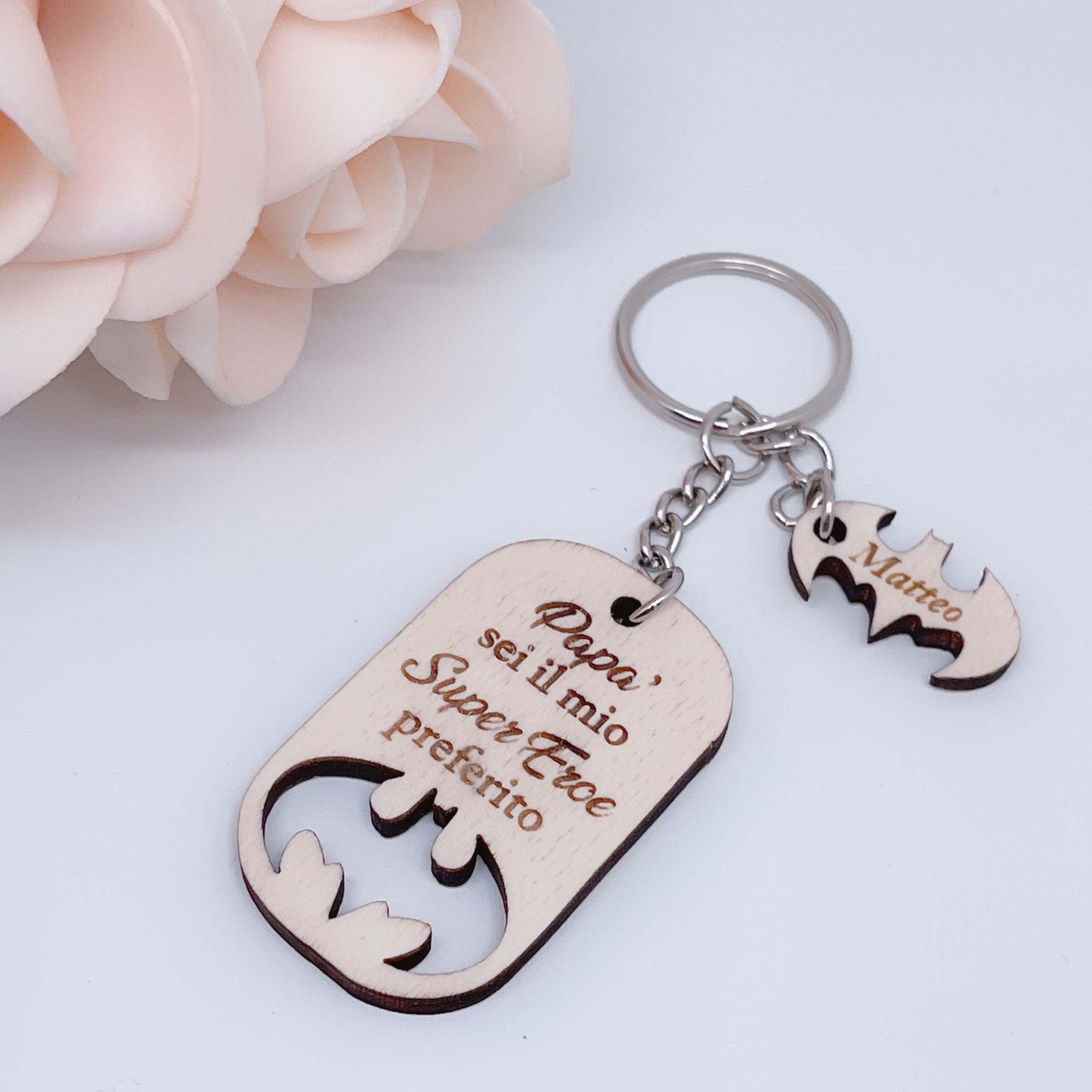 Portachiavi Legno Personalizzato - SCINTILLE ACCESSORI MODA