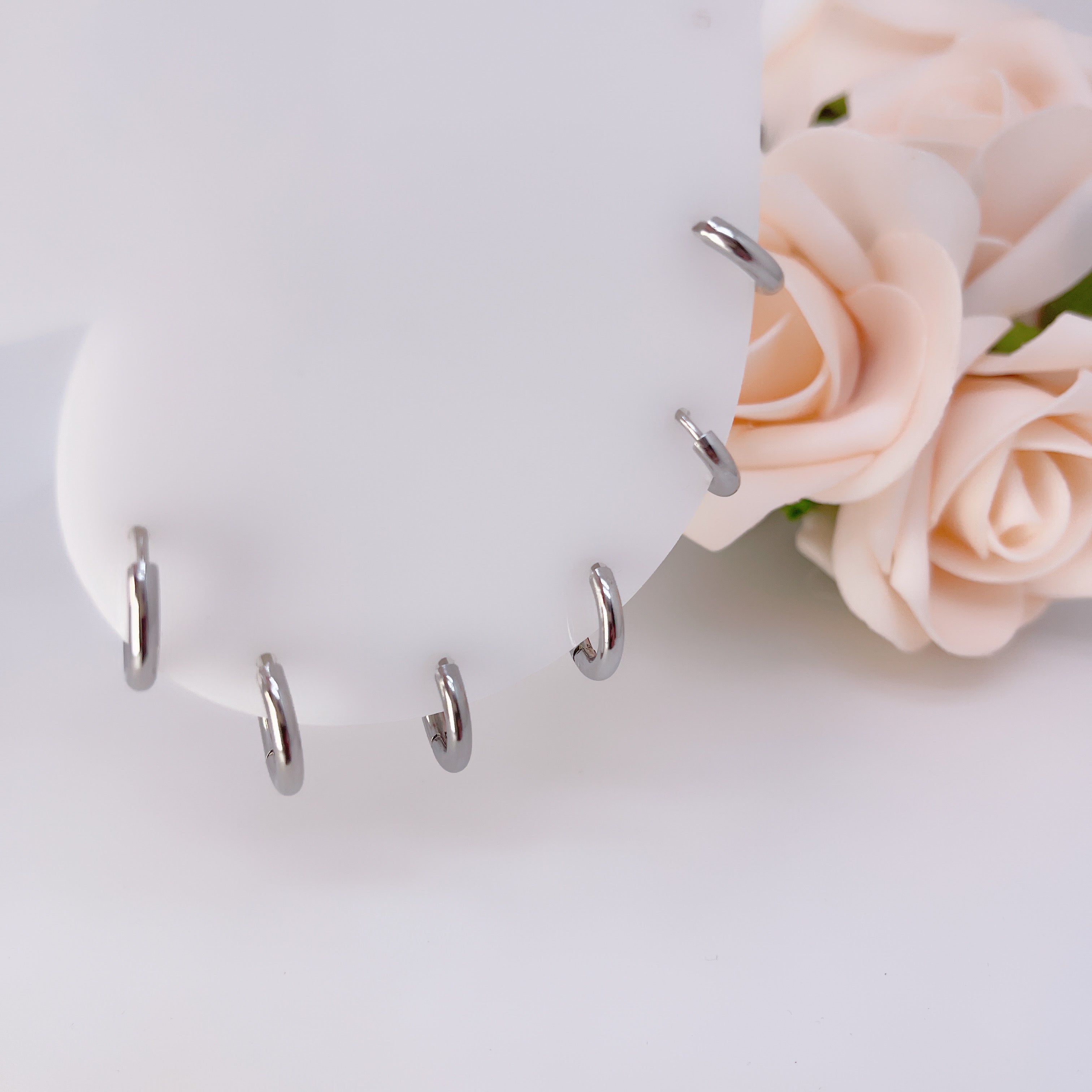 Orecchini Set Cerchio Acciaio - SCINTILLE ACCESSORI MODA