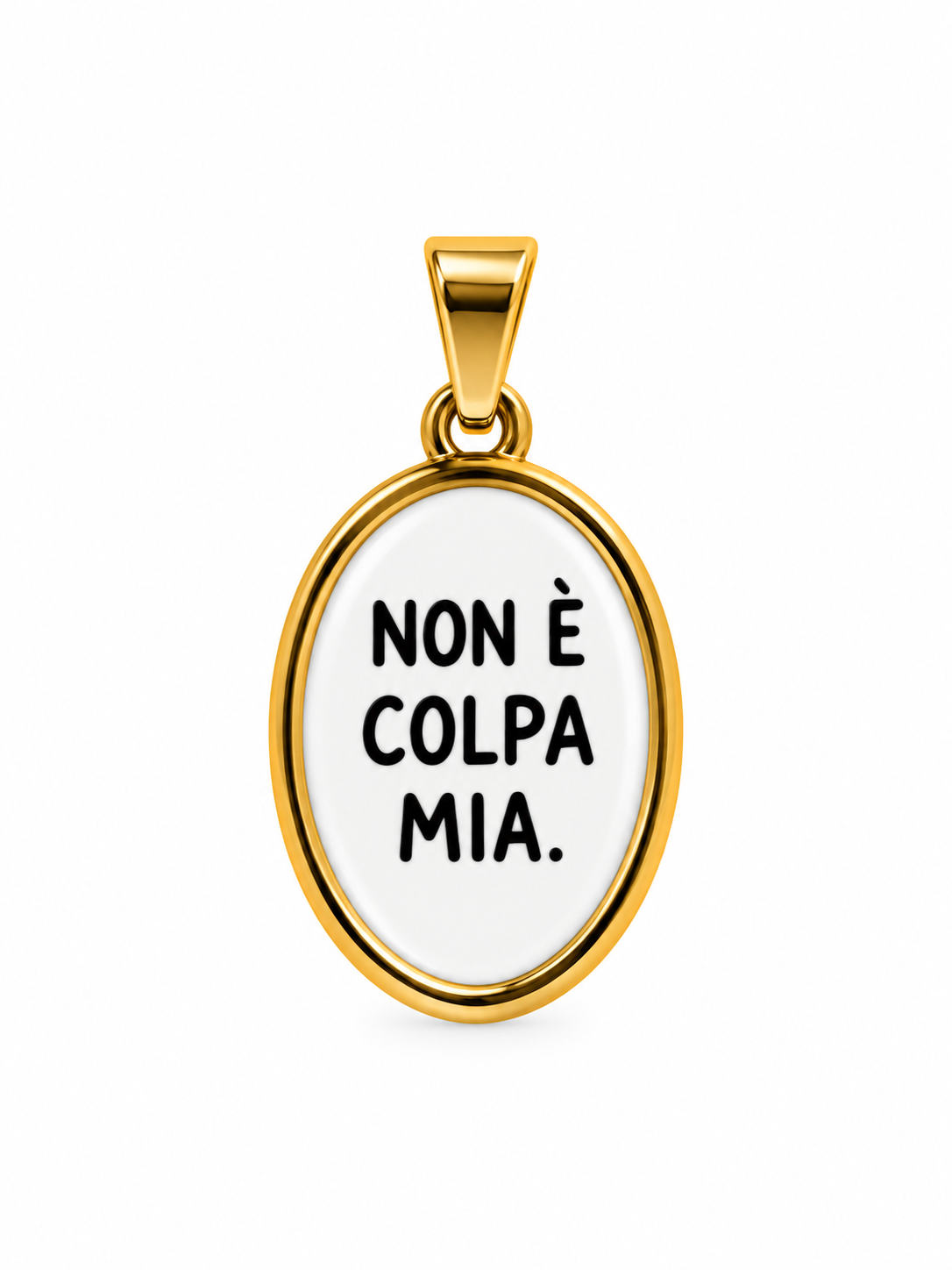 CIONDOLO OVALE FRASI