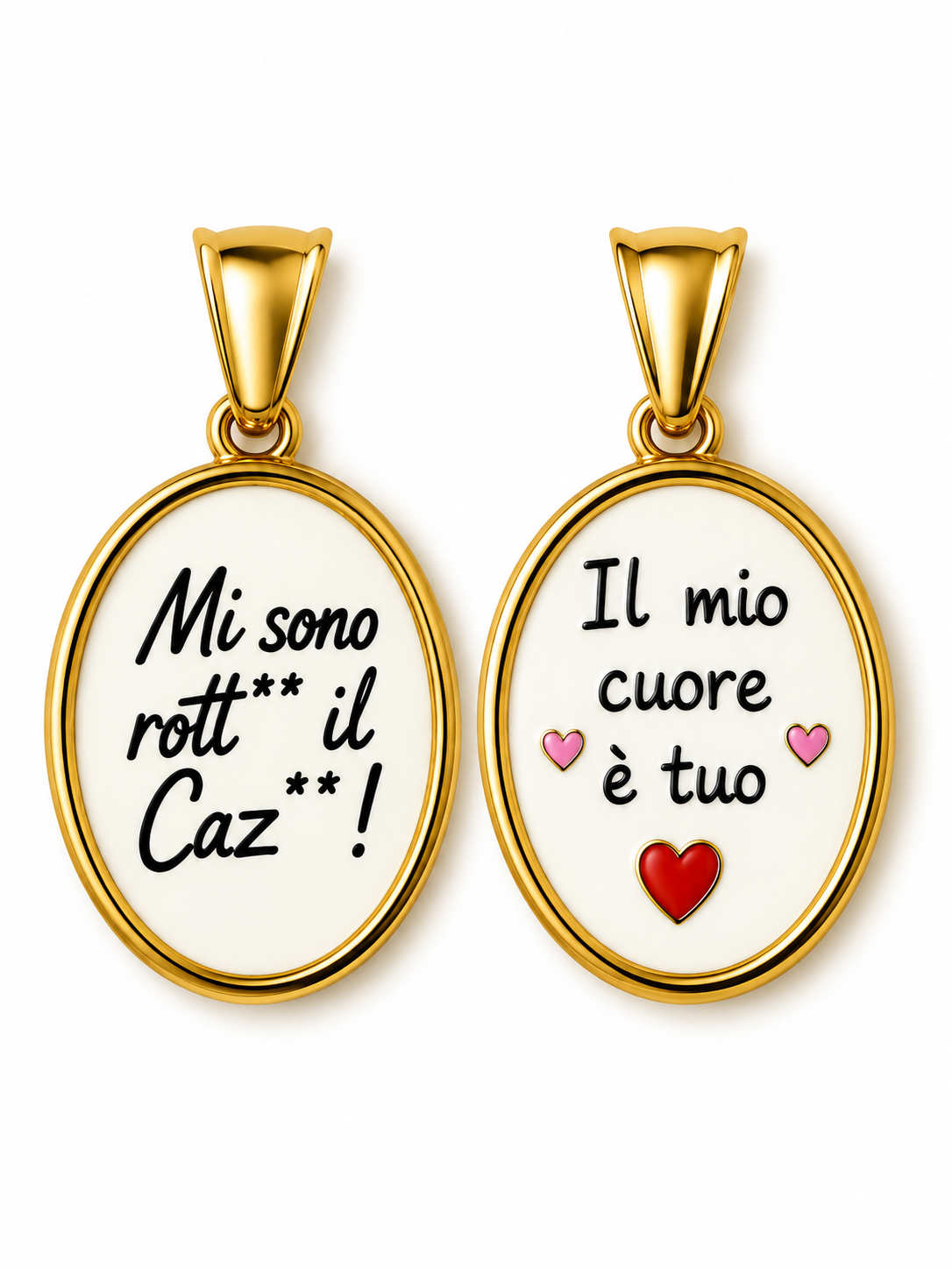 CIONDOLO OVALE FRASI