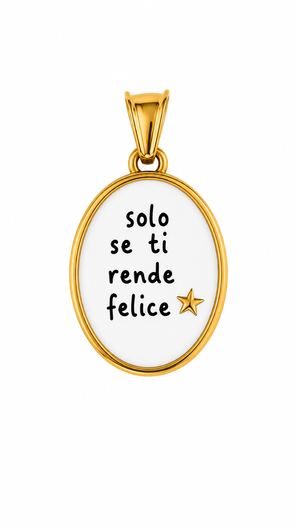 CIONDOLO OVALE FRASI