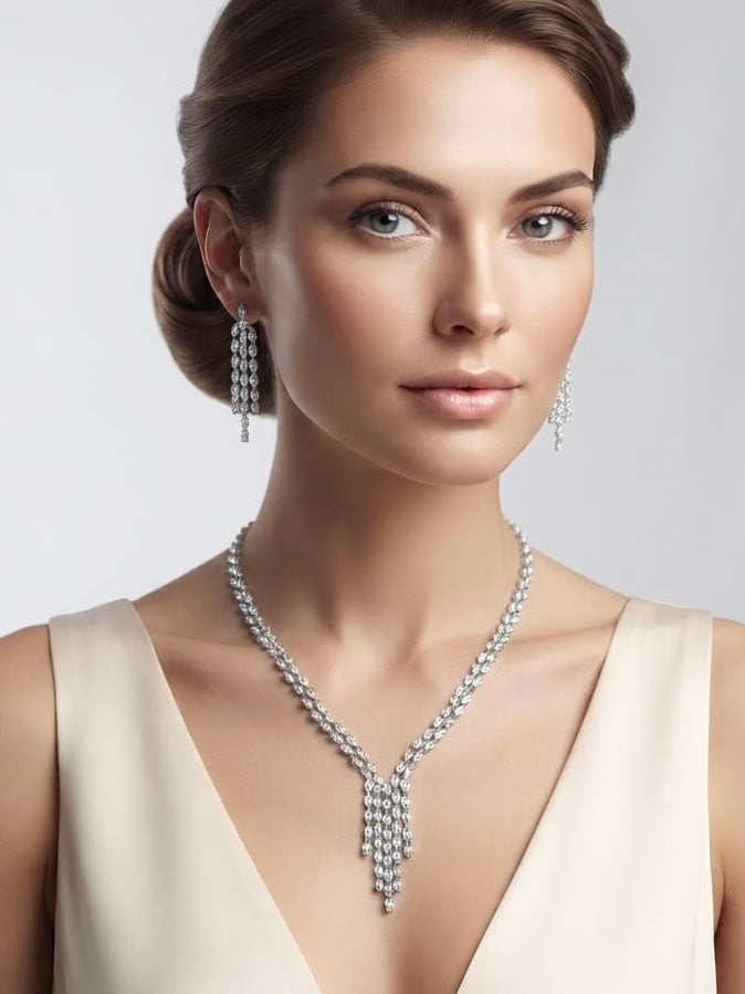 Completo Collana & Orecchini Lusso