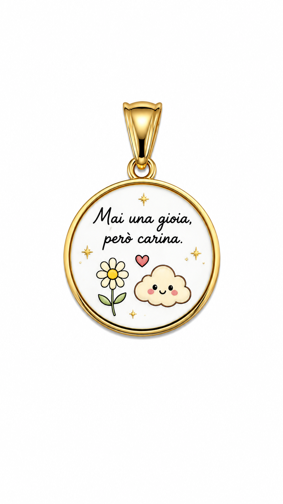 CIONDOLO TONDO FRASI