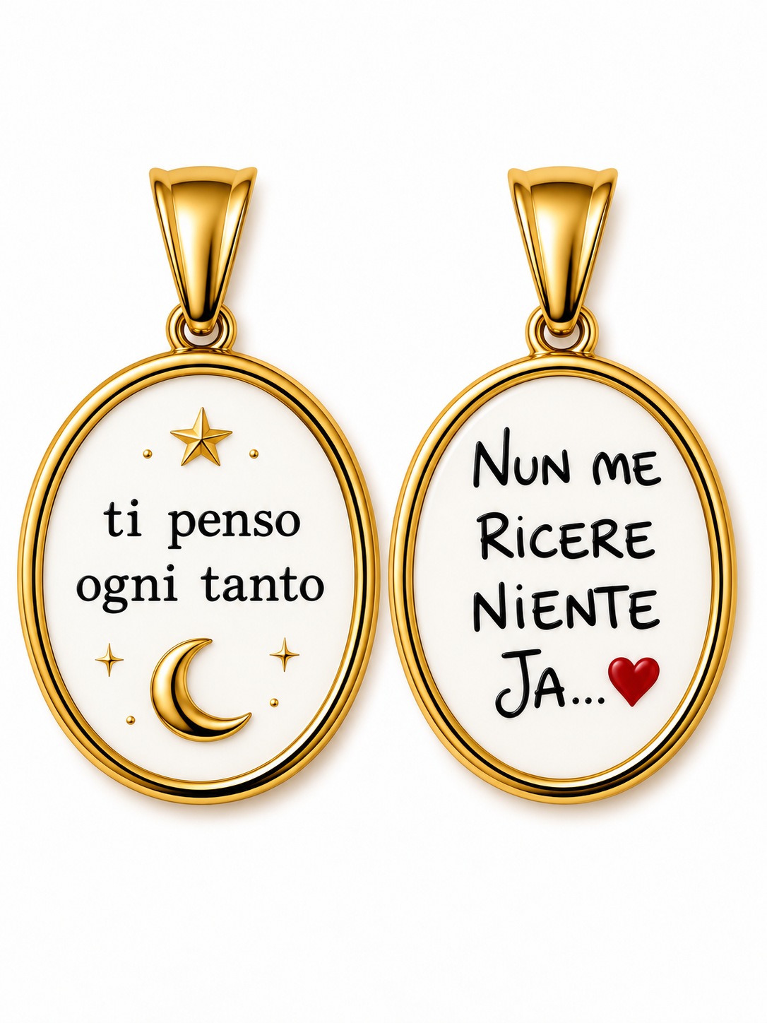 CIONDOLO OVALE FRASI