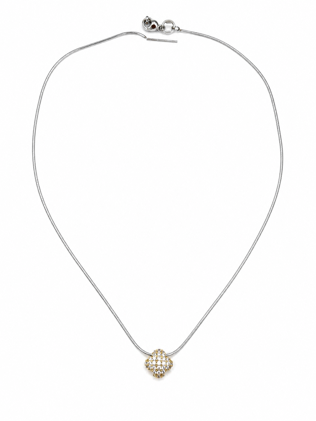 Collana Flowers BICOLOR Silver