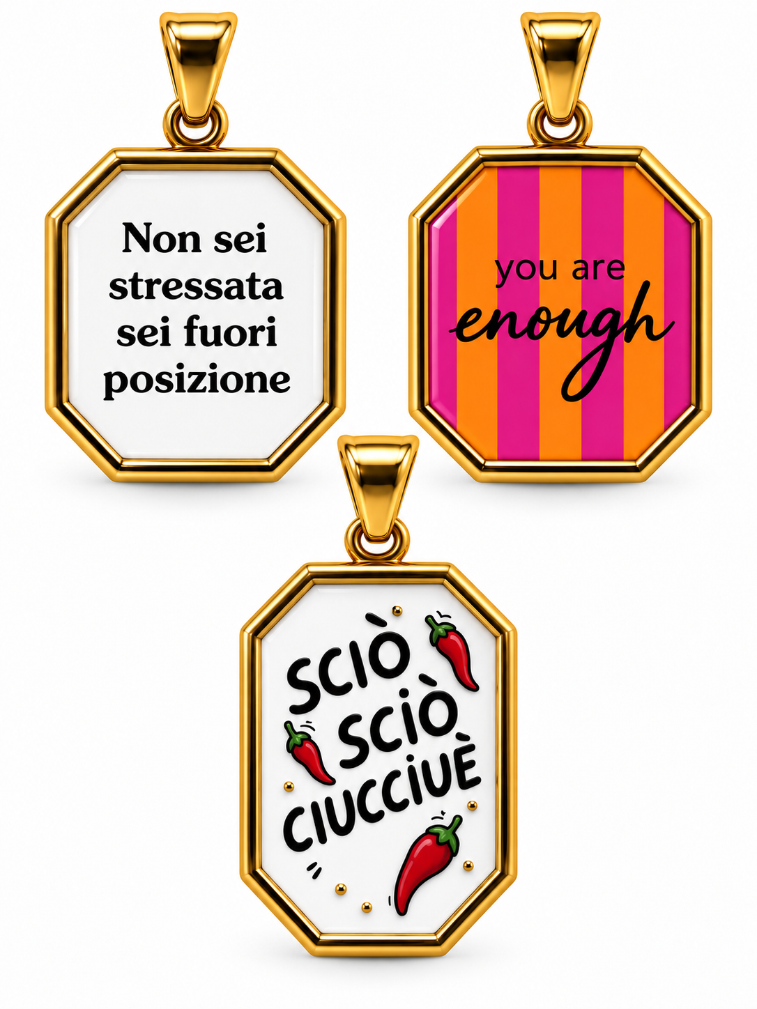 CIONDOLO CORNICE FRASI