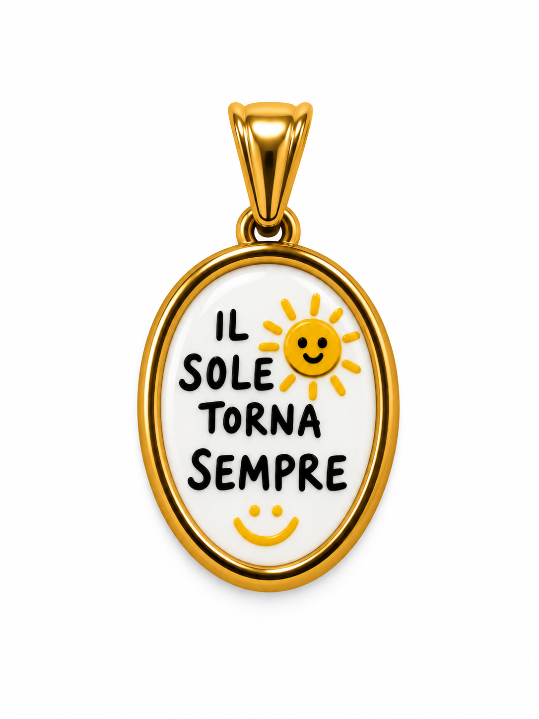 CIONDOLO OVALE FRASI