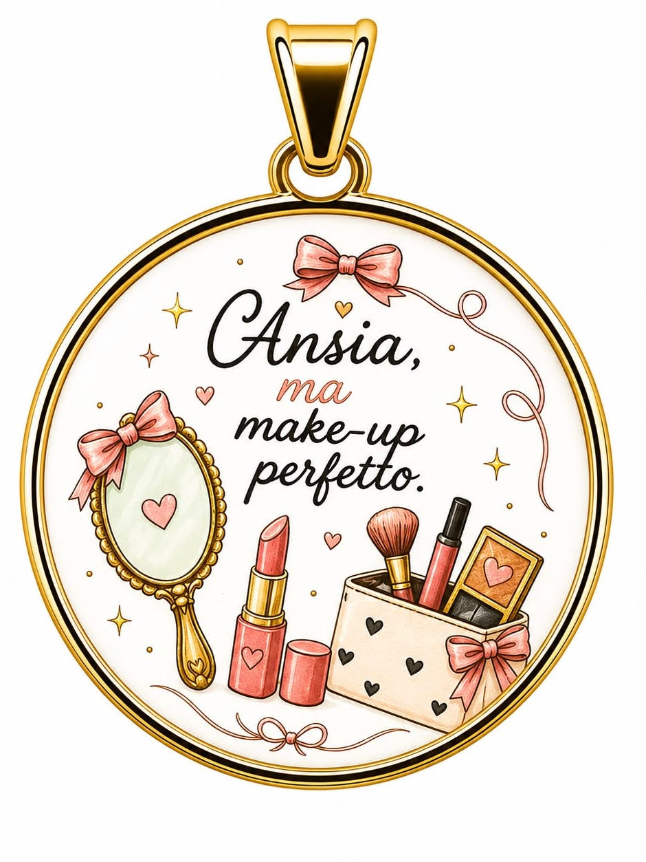 Ciondolo ANSIA MA MAKE-UP...