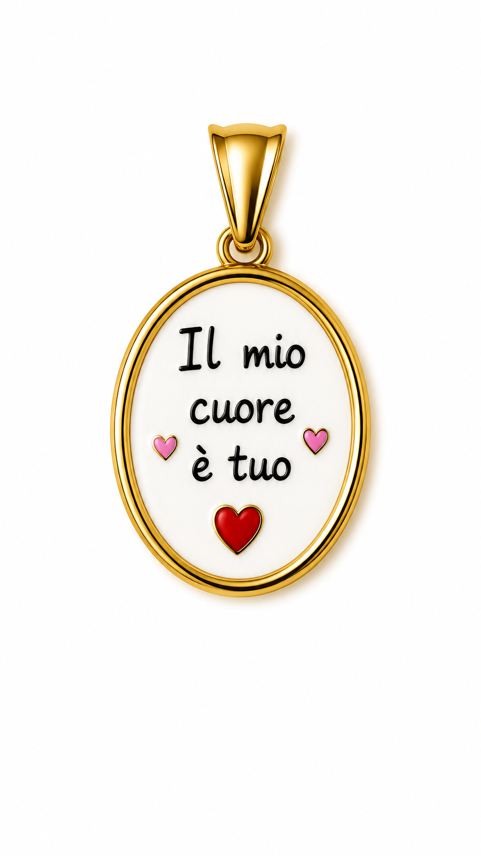 CIONDOLO OVALE FRASI