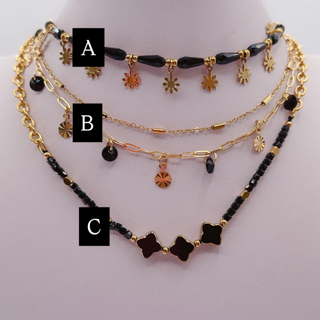 Collane Black Jewel Steel